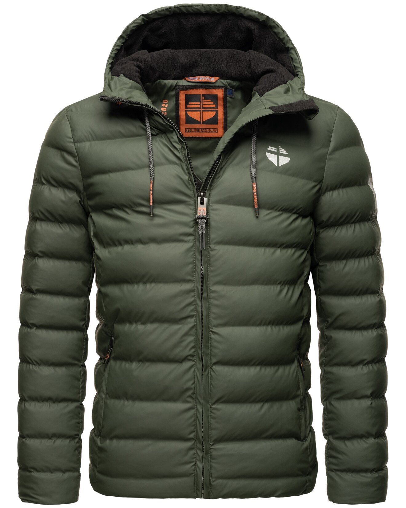 STONE HARBOUR Herren Winterjacke Wasserdichte Gesteppte Winter Regenjacke Zaharoo