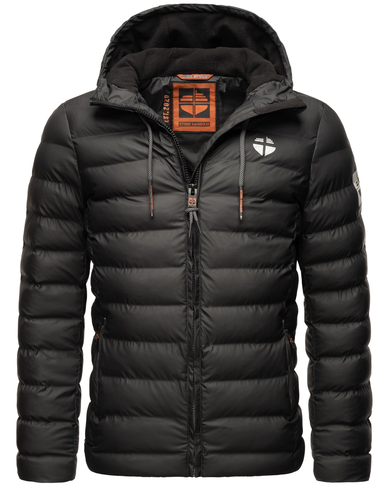 STONE HARBOUR Herren Winterjacke Wasserdichte Gesteppte Winter Regenjacke Zaharoo