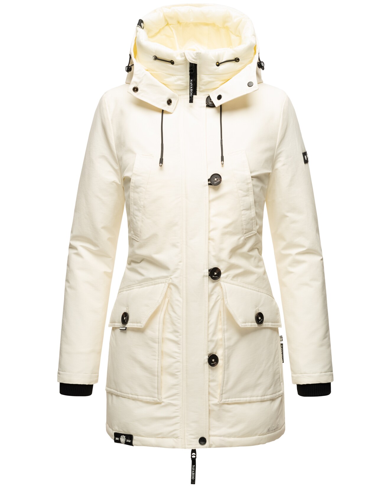 NAVAHOO Damen Winterjacke Warm gefütterter Wasserdichter Wintermantel Freezestoorm