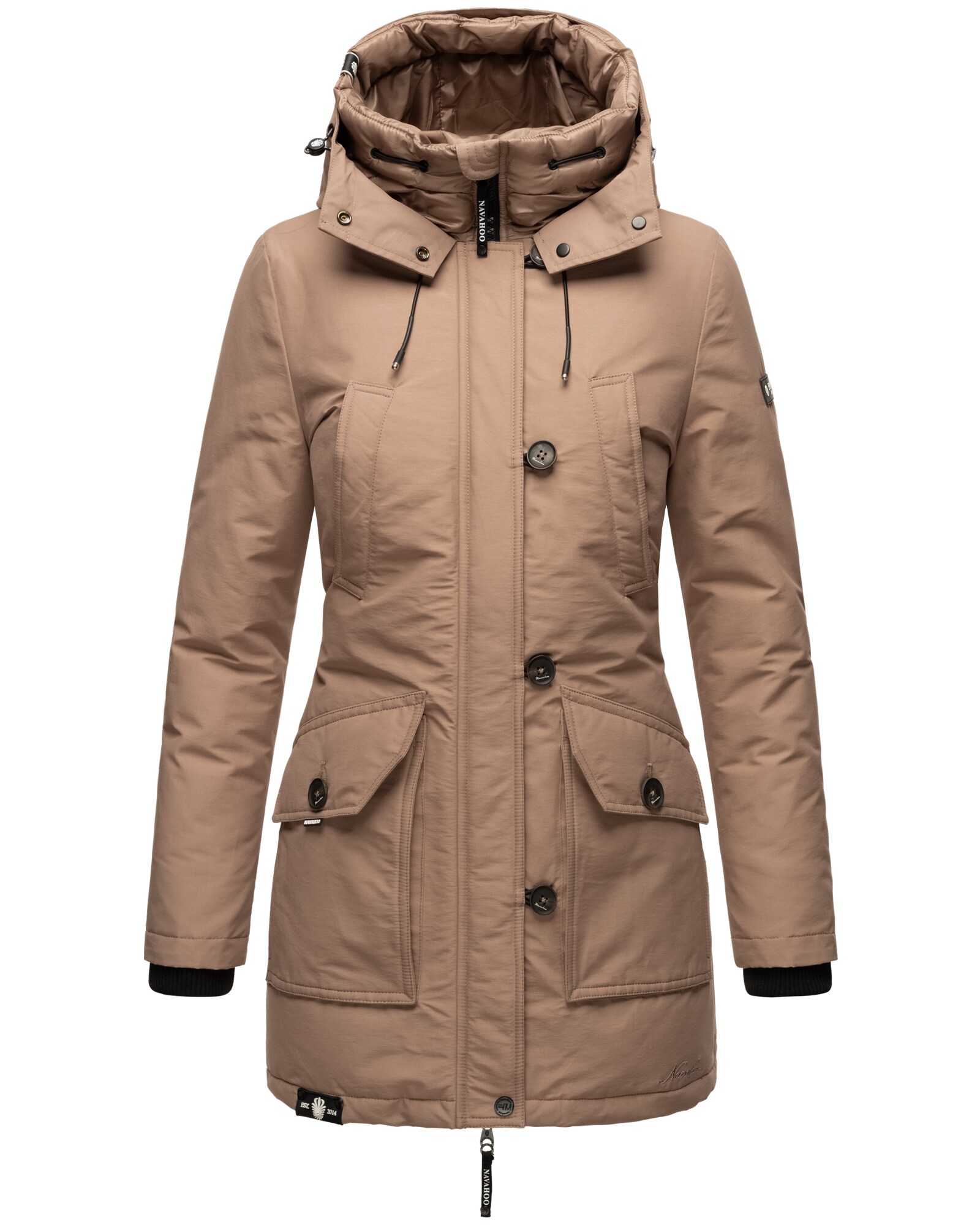 NAVAHOO Damen Winterjacke Warm gef&uuml;tterter Wasserdichter Wintermantel Freezestoorm - Bild 1