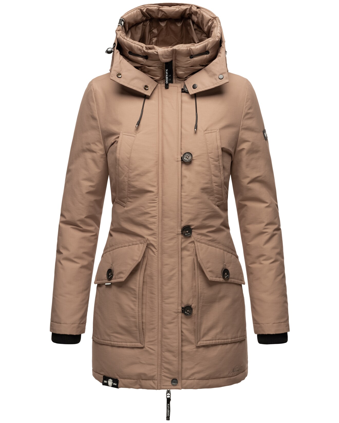 NAVAHOO Damen Winterjacke Warm gefütterter Wasserdichter Wintermantel Freezestoorm