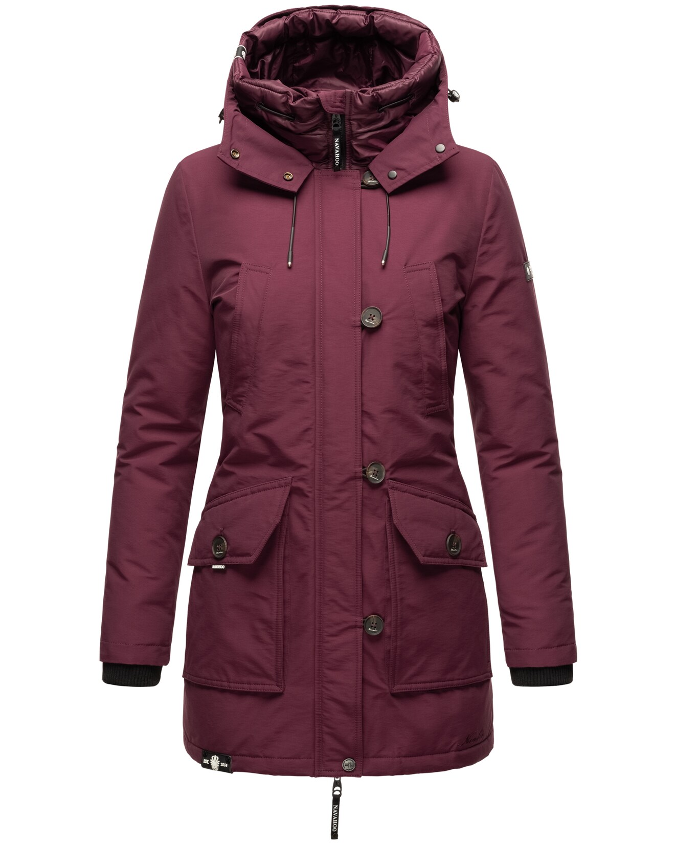 NAVAHOO Damen Winterjacke Warm gefütterter Wasserdichter Wintermantel Freezestoorm