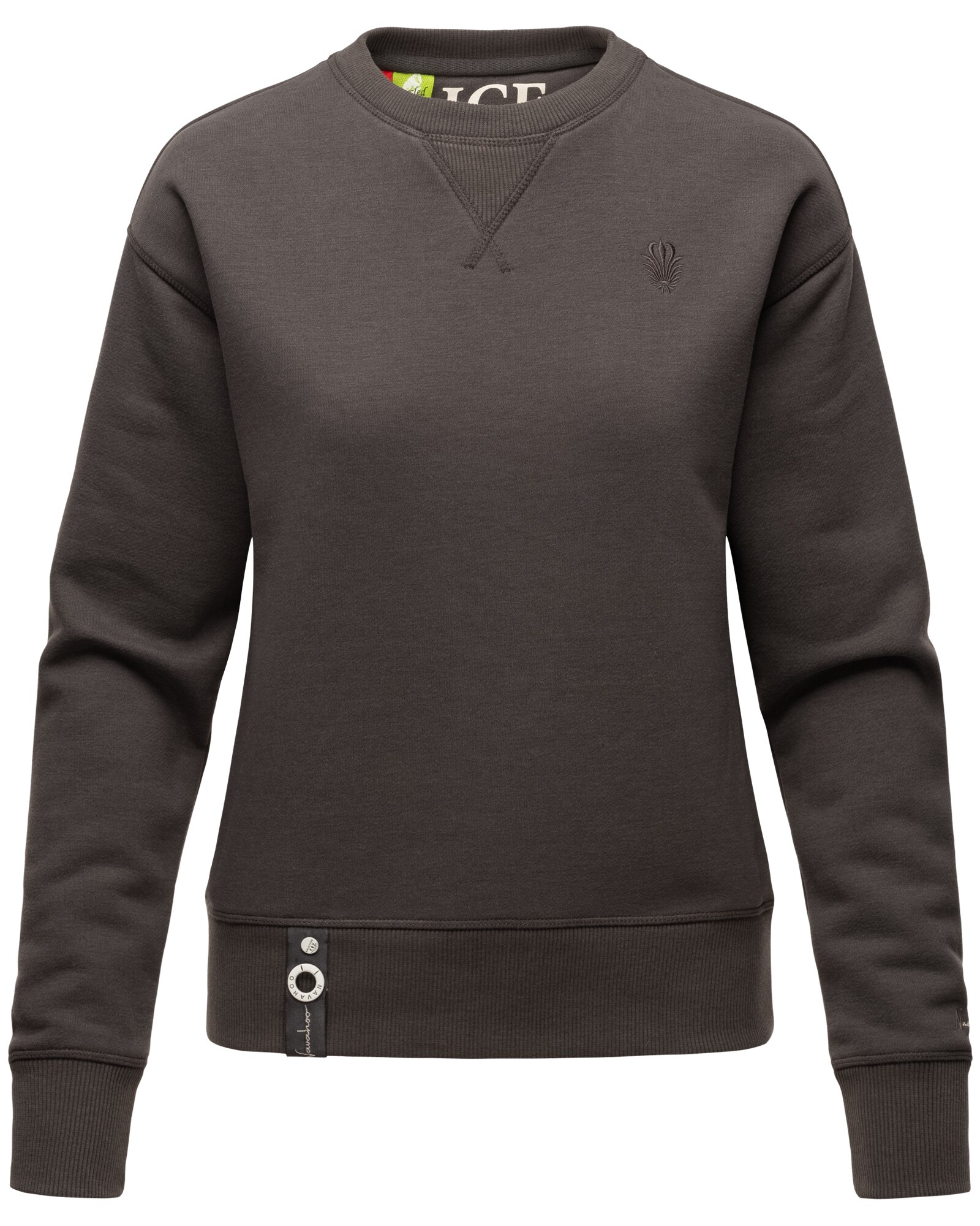 NAVAHOO Damen Stylischer Kapuzensweatshirt Pullover mit Rundhals-Ausschnitt ZUCKERSCHNECKE - Bild 1