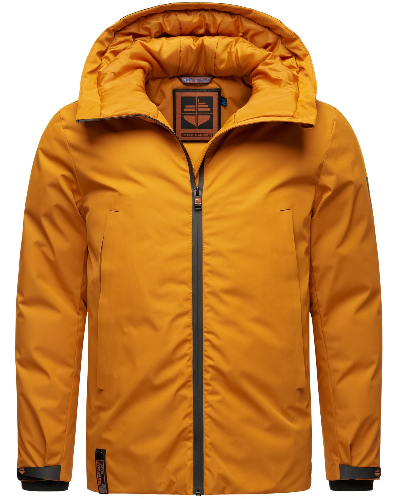 STONE HARBOUR Sportliche Herren Outdoorjacke Wasserdichte Winterjacke mit Kapuze Moagaa