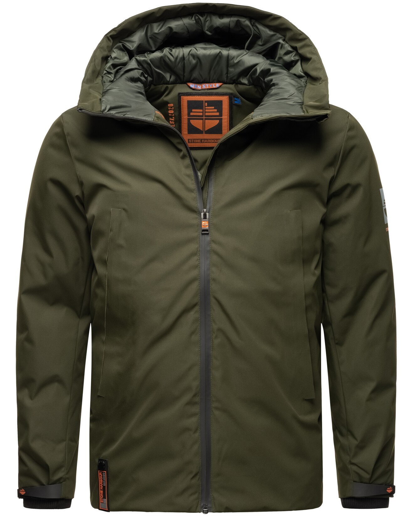 STONE HARBOUR Sportliche Herren Outdoorjacke Wasserdichte Winterjacke mit Kapuze Moagaa