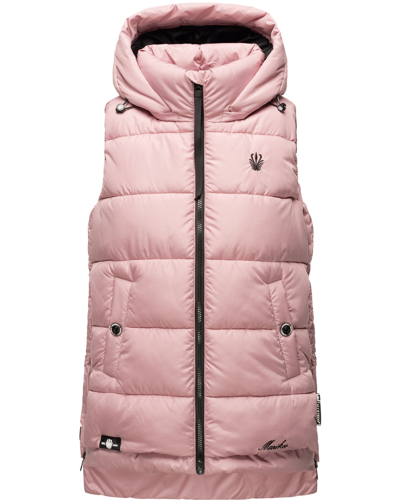 MARIKOO Damen Steppweste Bodywarmer mit Kapuze Zarinaa