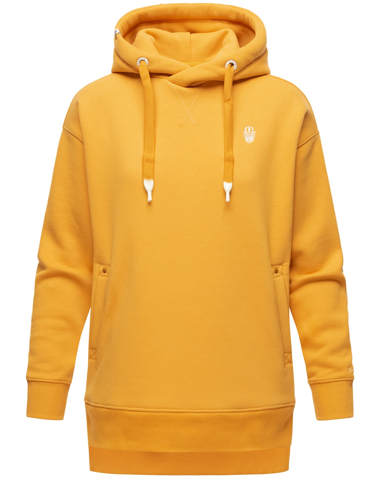 NAVAHOO Damen Kapuzensweatshirt Kuscheliger Hoodie mit Oversize Look Silberengelchen