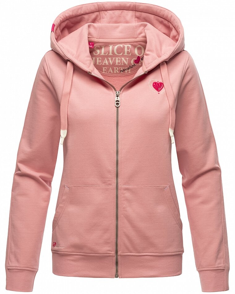 NAVAHOO Damen Kapuzensweatshirt Hoodie mit Kapuze & Dicken Tunnelzugkordeln Cremetörtchen | 04059072475700