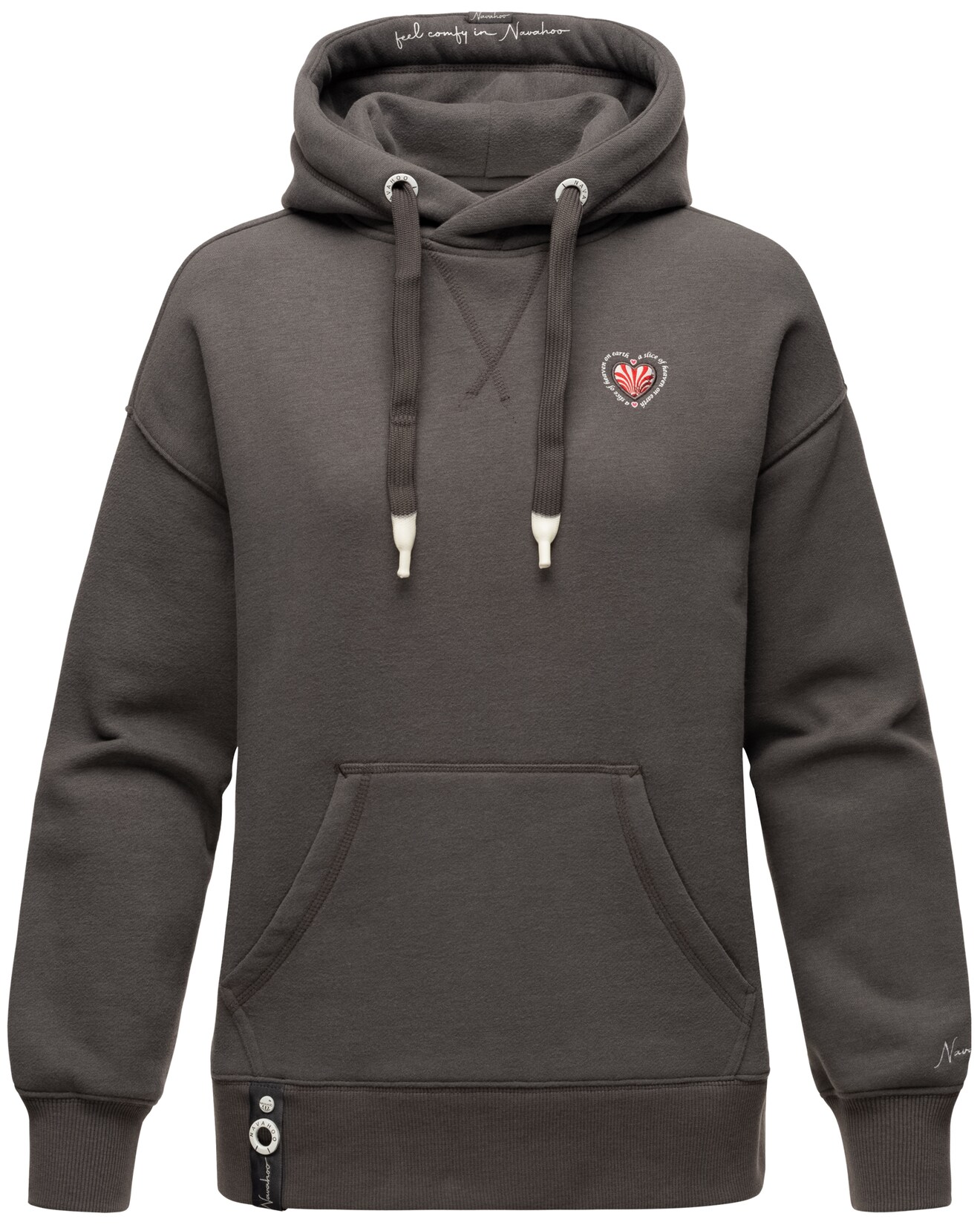 NAVAHOO Damen Kapuzensweatshirt Stylischer Damen Hoodie im Oversize-Look Goldfee