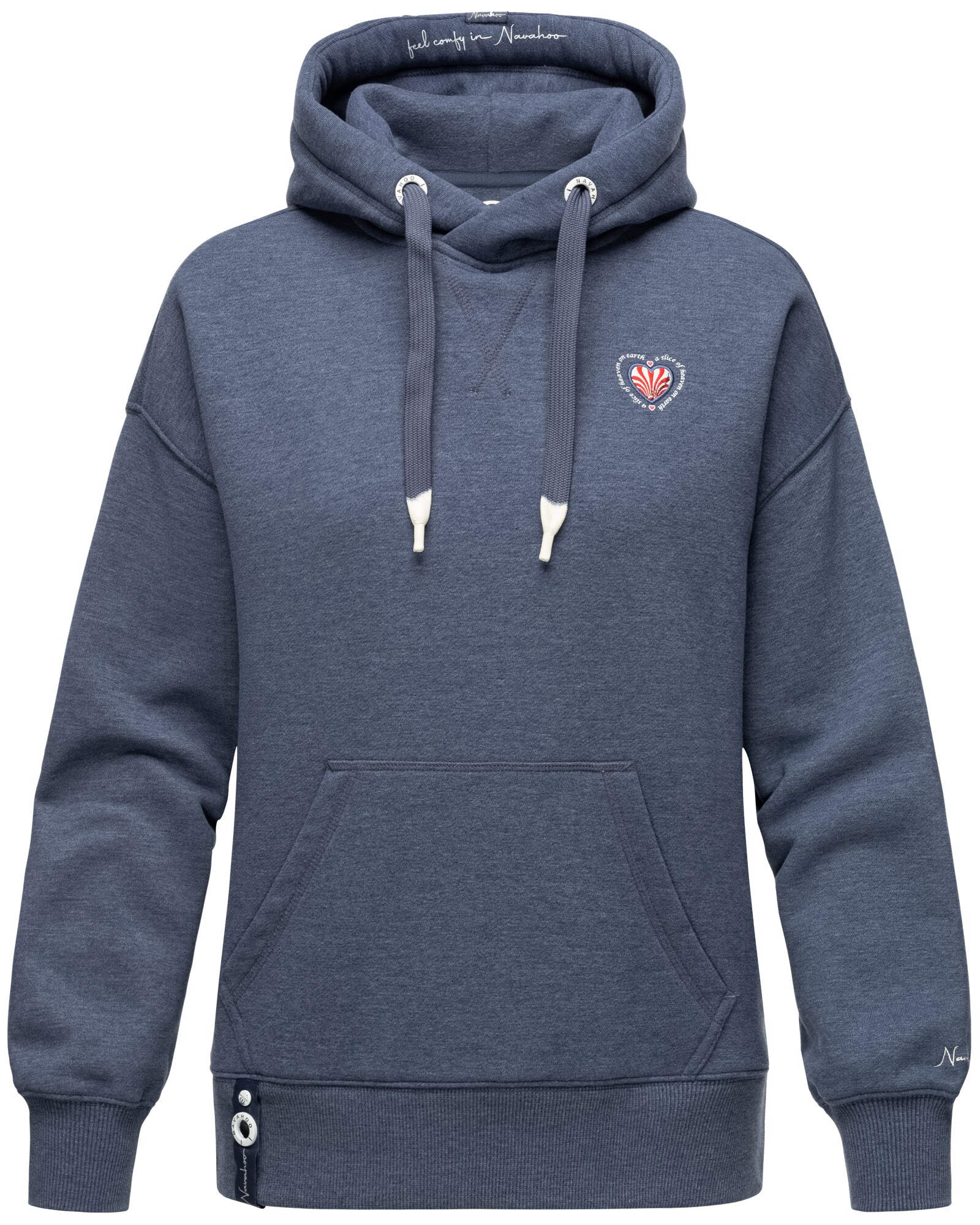 NAVAHOO Damen Kapuzensweatshirt Stylischer Damen Hoodie im Oversize-Look Goldfee - Bild 1