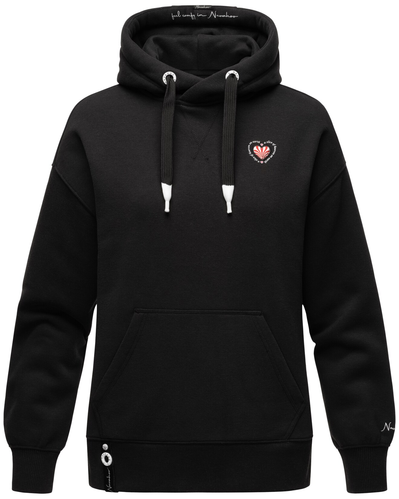 NAVAHOO Damen Kapuzensweatshirt Stylischer Damen Hoodie im Oversize-Look Goldfee