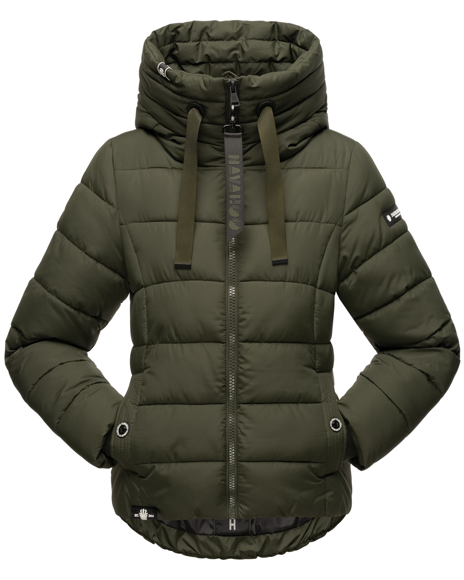 NAVAHOO Damen Steppjacke stylische Winterjacke mit Kapuze Amayaa - Bild 1