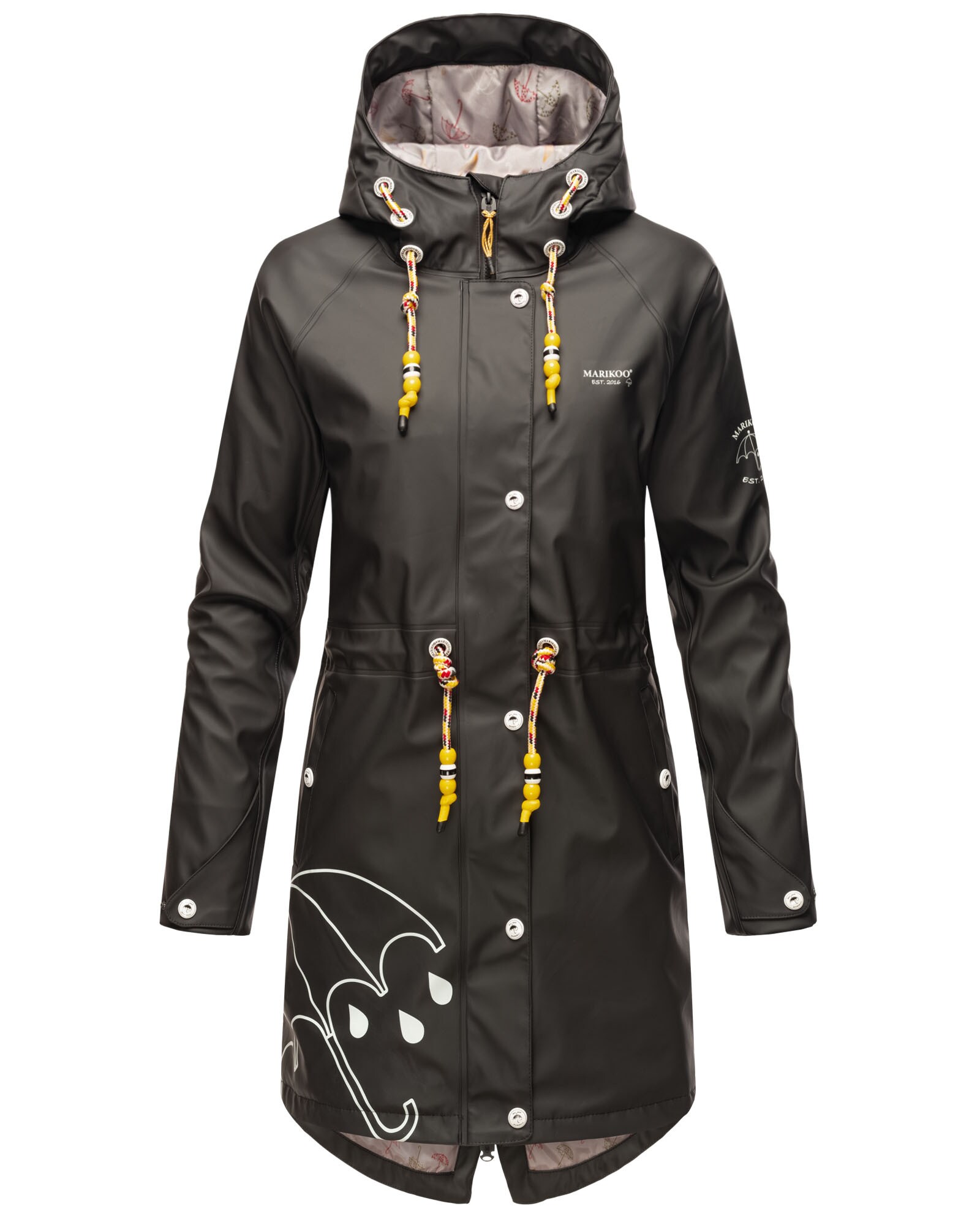 NAVAHOO Damen Funktions Jacke Regen Mantel Outdoor Parka Wasserdicht mit Kapuze Dancing Umbrella - Bild 1