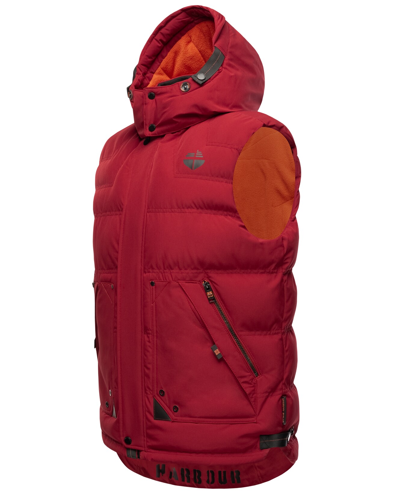 STONE HARBOUR Sportliche Herren Steppweste Outdoorweste mit abnehmbarer Kapuze Egoor