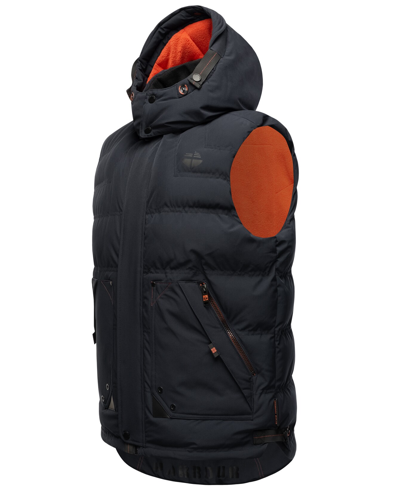 STONE HARBOUR Sportliche Herren Steppweste Outdoorweste mit abnehmbarer Kapuze Egoor