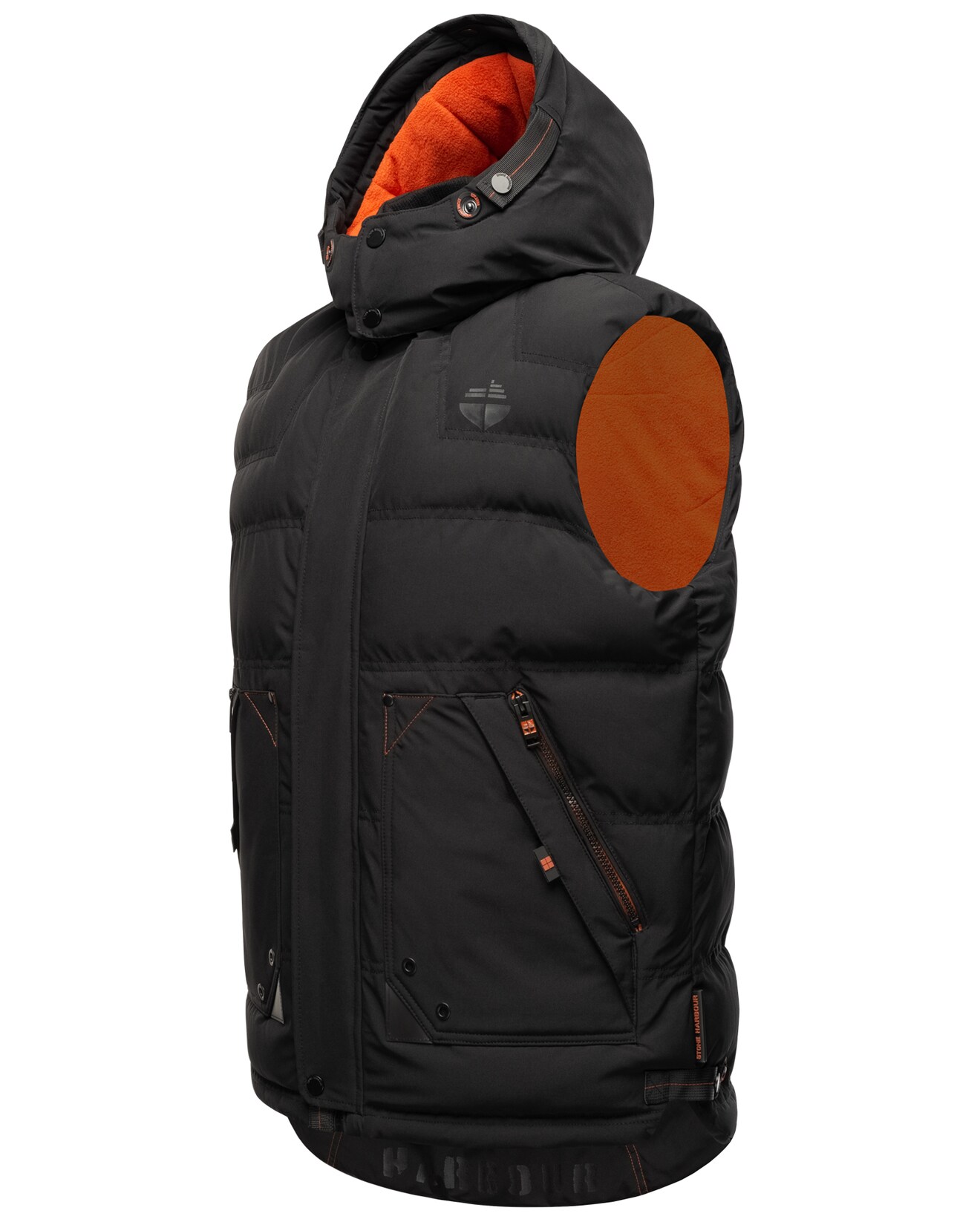 STONE HARBOUR Sportliche Herren Steppweste Outdoorweste mit abnehmbarer Kapuze Egoor
