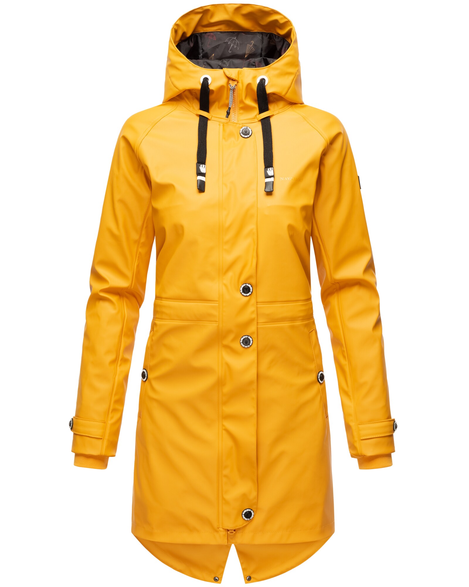 NAVAHOO Damen modischer Regen Jacke Outdoor Regenmantel Regenparka Wasserdicht Gef&uuml;ttert Rainy Flower - Bild 1