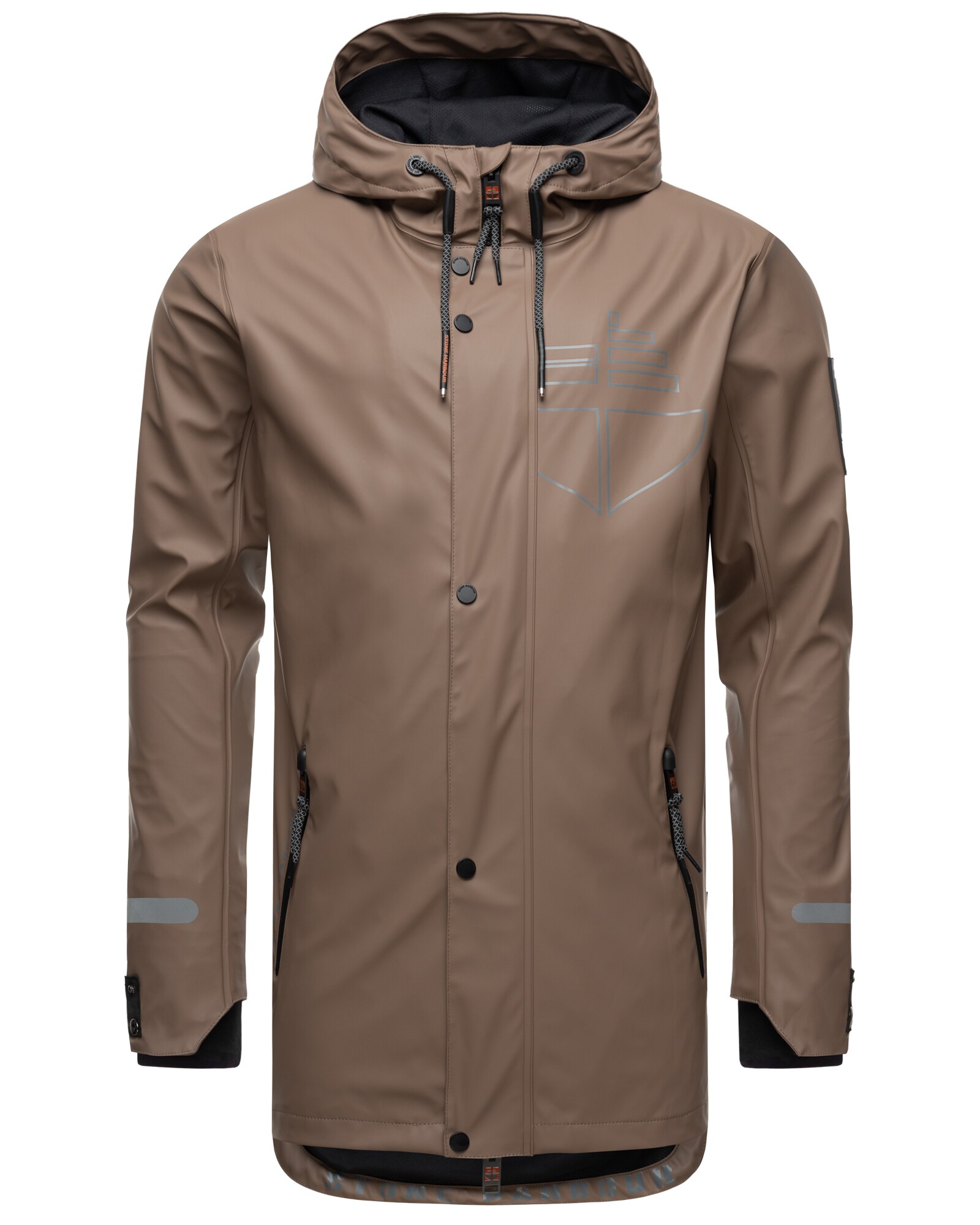 STONE HARBOUR Herren Outdoor Regenjacke Wasserdicht Anorak Parka Mantel mit Kapuze Tamio - Bild 1