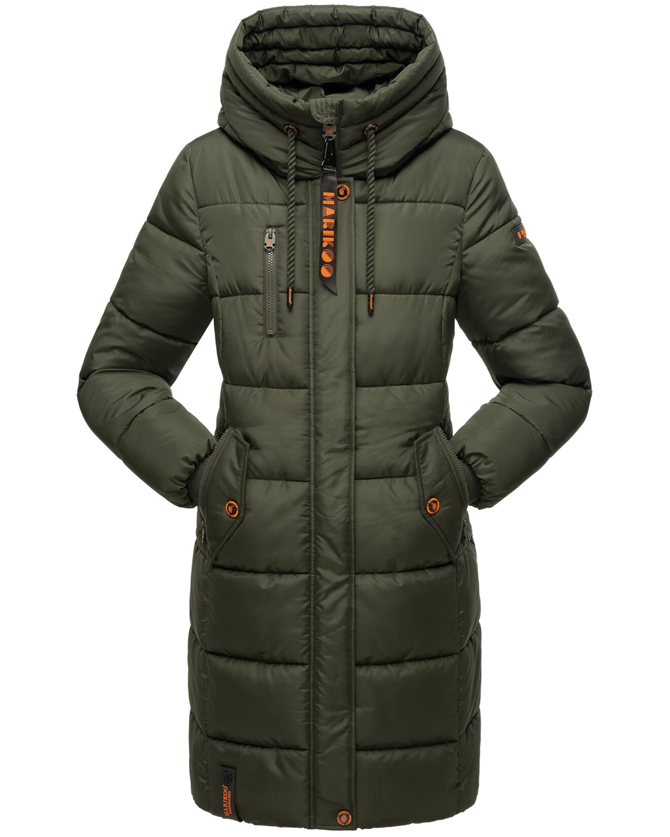 MARIKOO Damen Winterjacke Stepp Outdoor Jacke Anorak Parka Warm Mantel Kapuze Yuikoo