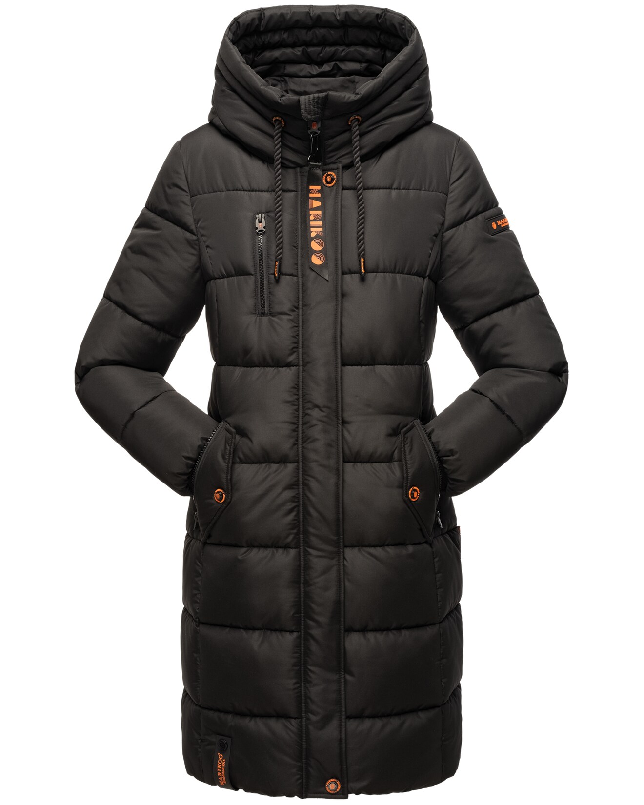 MARIKOO Damen Winterjacke Stepp Outdoor Jacke Anorak Parka Warm Mantel Kapuze Yuikoo