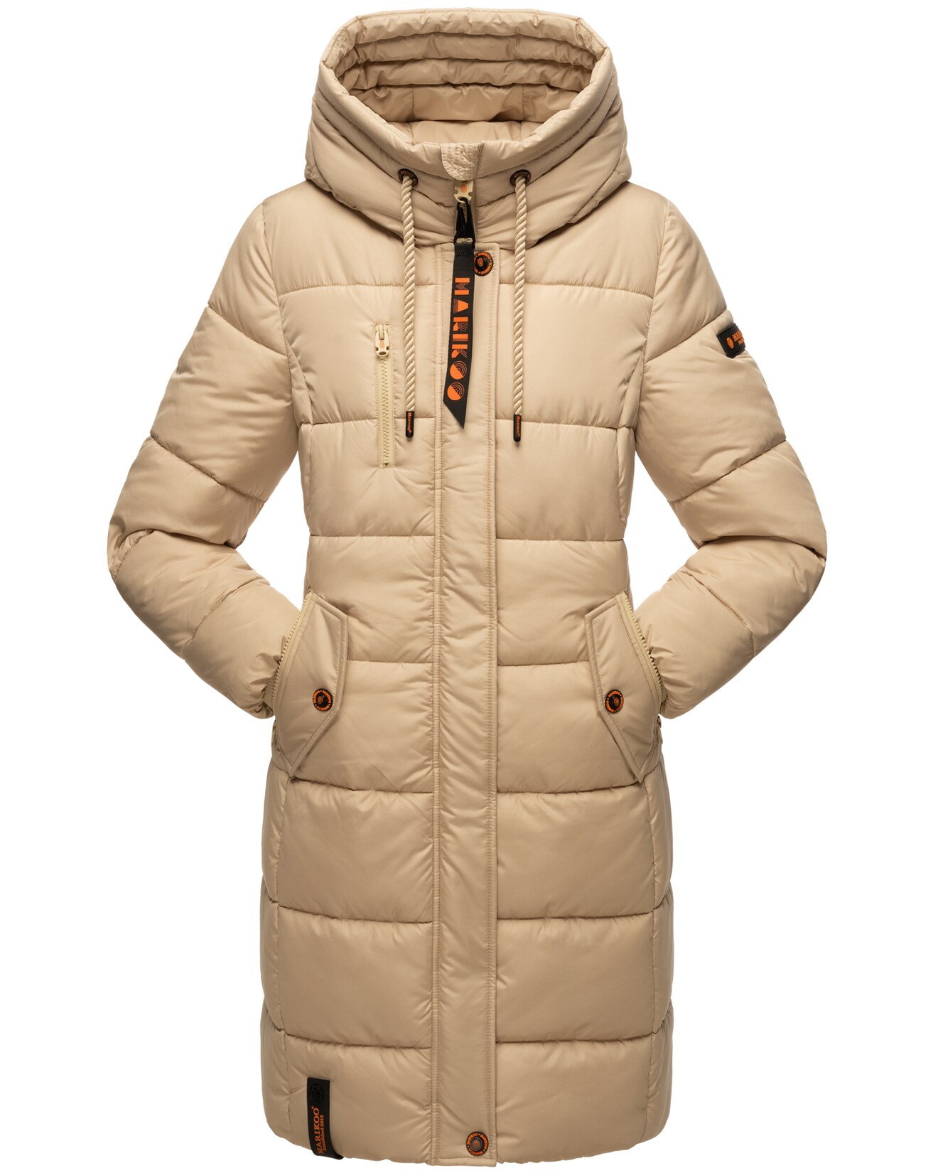 MARIKOO Damen Winterjacke Stepp Outdoor Jacke Anorak Parka Warm Mantel Kapuze Yuikoo