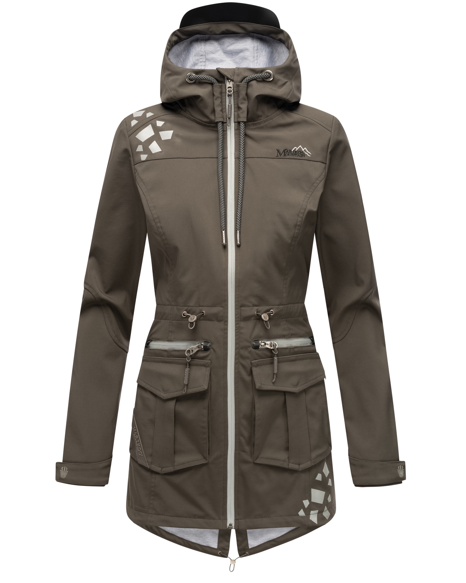 MARIKOO Damen Softshelljacke Outdoor Funktionsjacke aus Wasserabweisendem Obermaterial Ulissaa - Bild 1