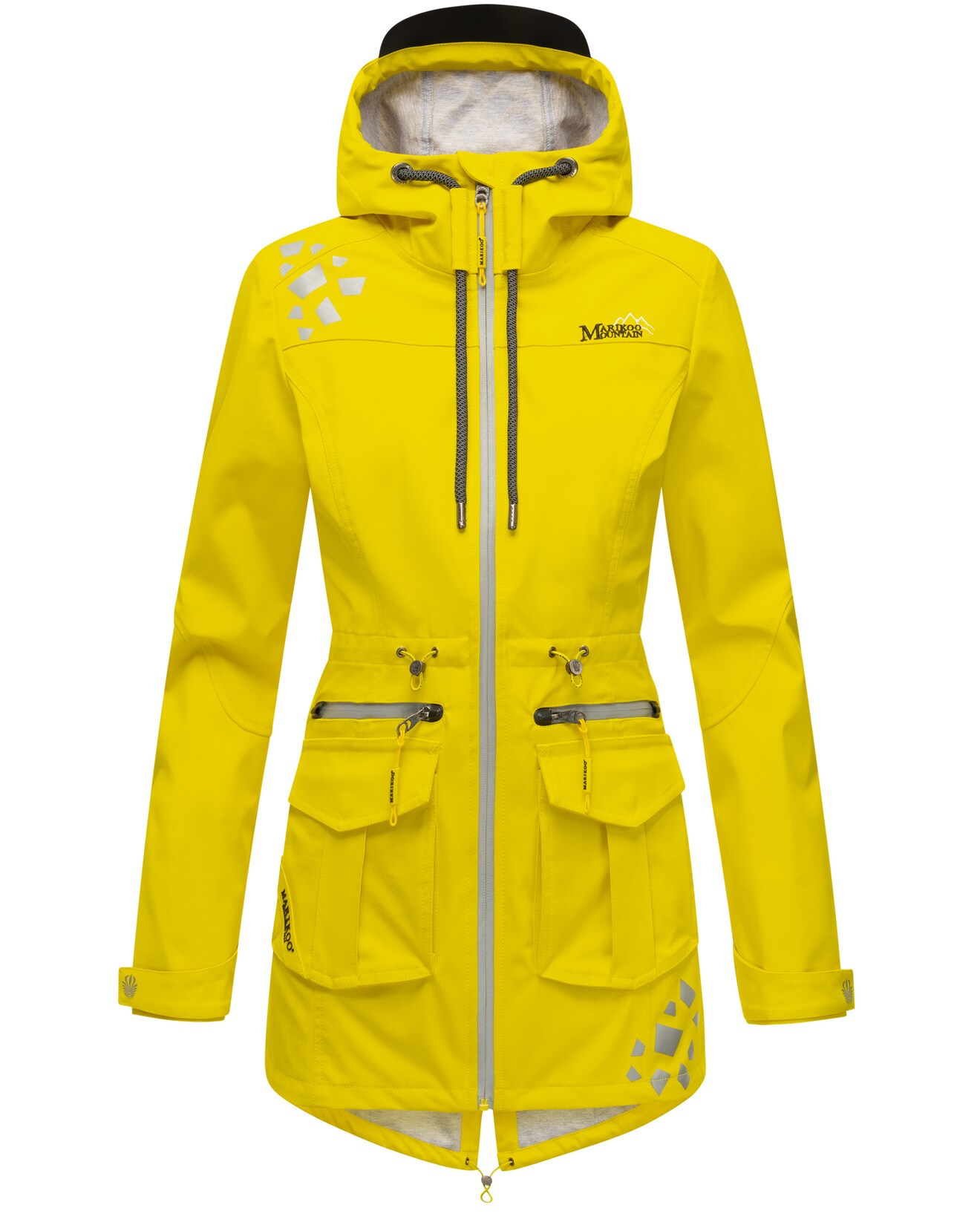 MARIKOO Damen Softshelljacke Outdoor Funktionsjacke aus Wasserabweisendem Obermaterial Ulissaa