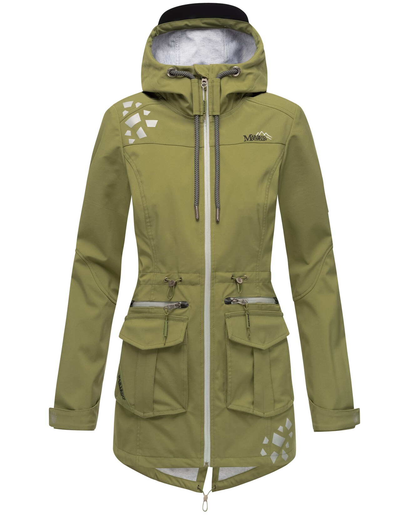 MARIKOO Damen Softshelljacke Outdoor Funktionsjacke aus Wasserabweisendem Obermaterial Ulissaa