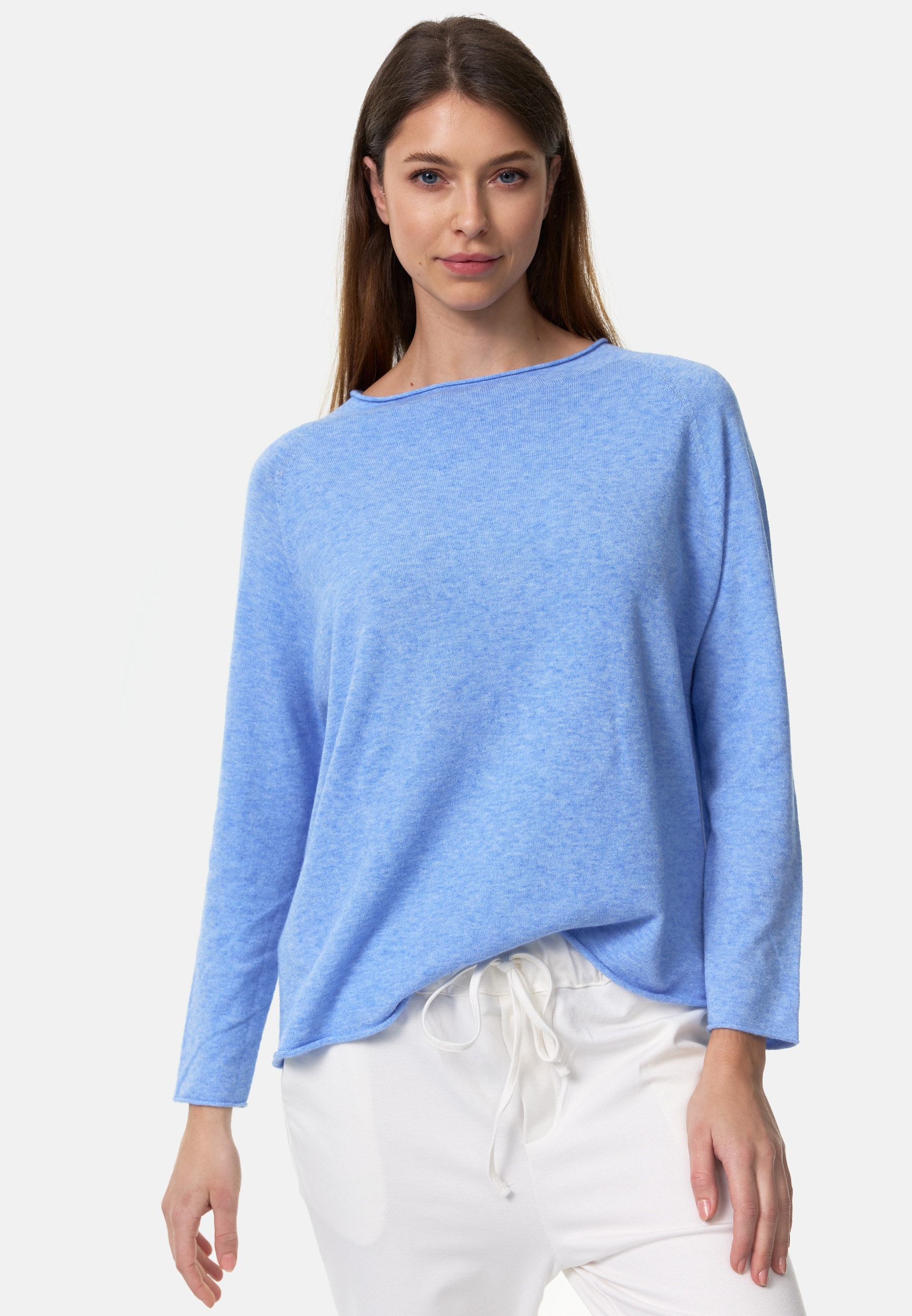 PM SELECTED Damen Strickpullover Klassischer Sommer Pullover im Legeren Schnitt in Einheitsgr&ouml;&szlig;e PM14 - Bild 1