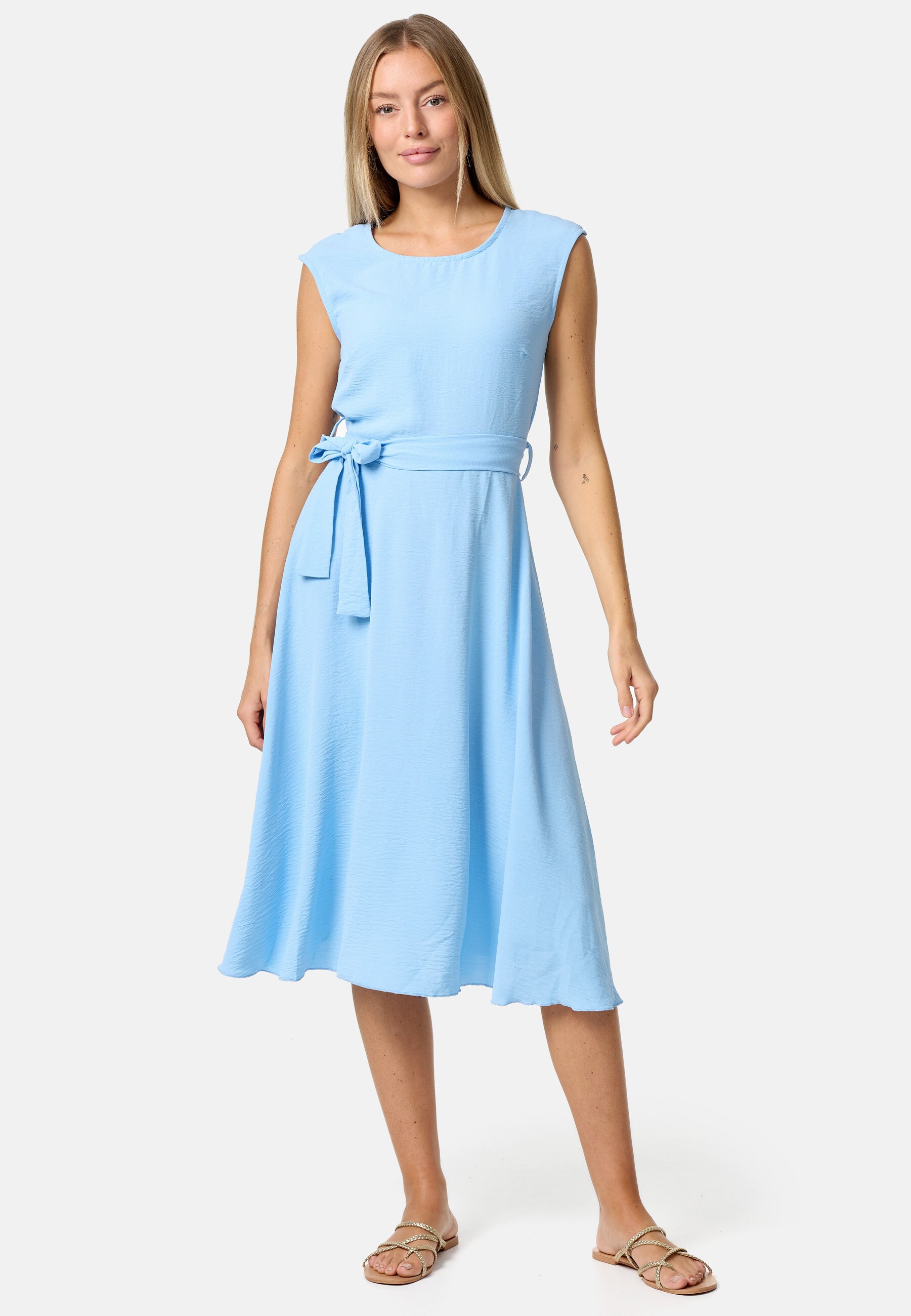 PM SELECTED Damen &Auml;rmelloses Sommerkleid Dress mit Bindeband in Einheitsgr&ouml;&szlig;e PM26 - Bild 1
