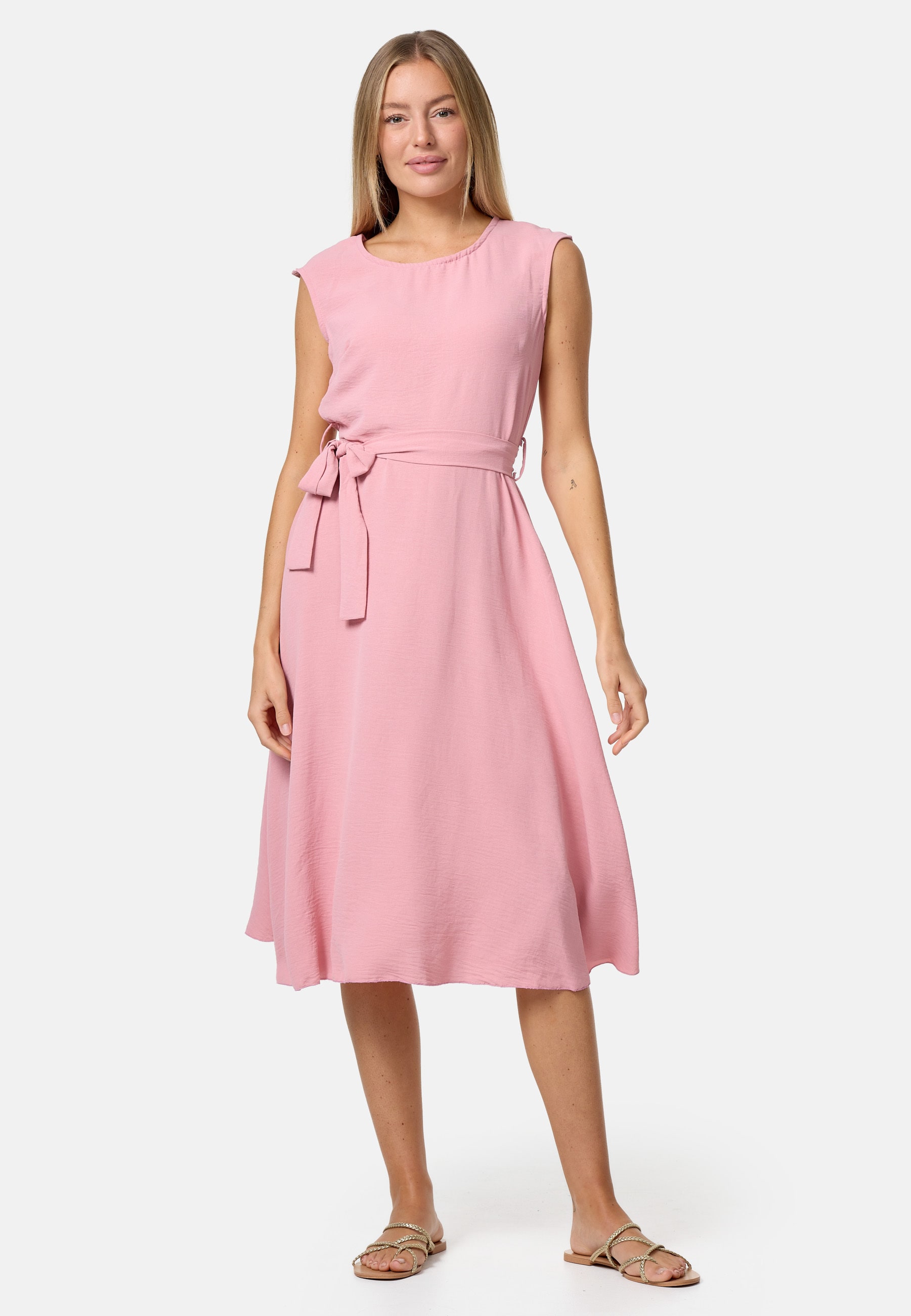 PM SELECTED Damen &Auml;rmelloses Sommerkleid Dress mit Bindeband in Einheitsgr&ouml;&szlig;e PM26 - Bild 1