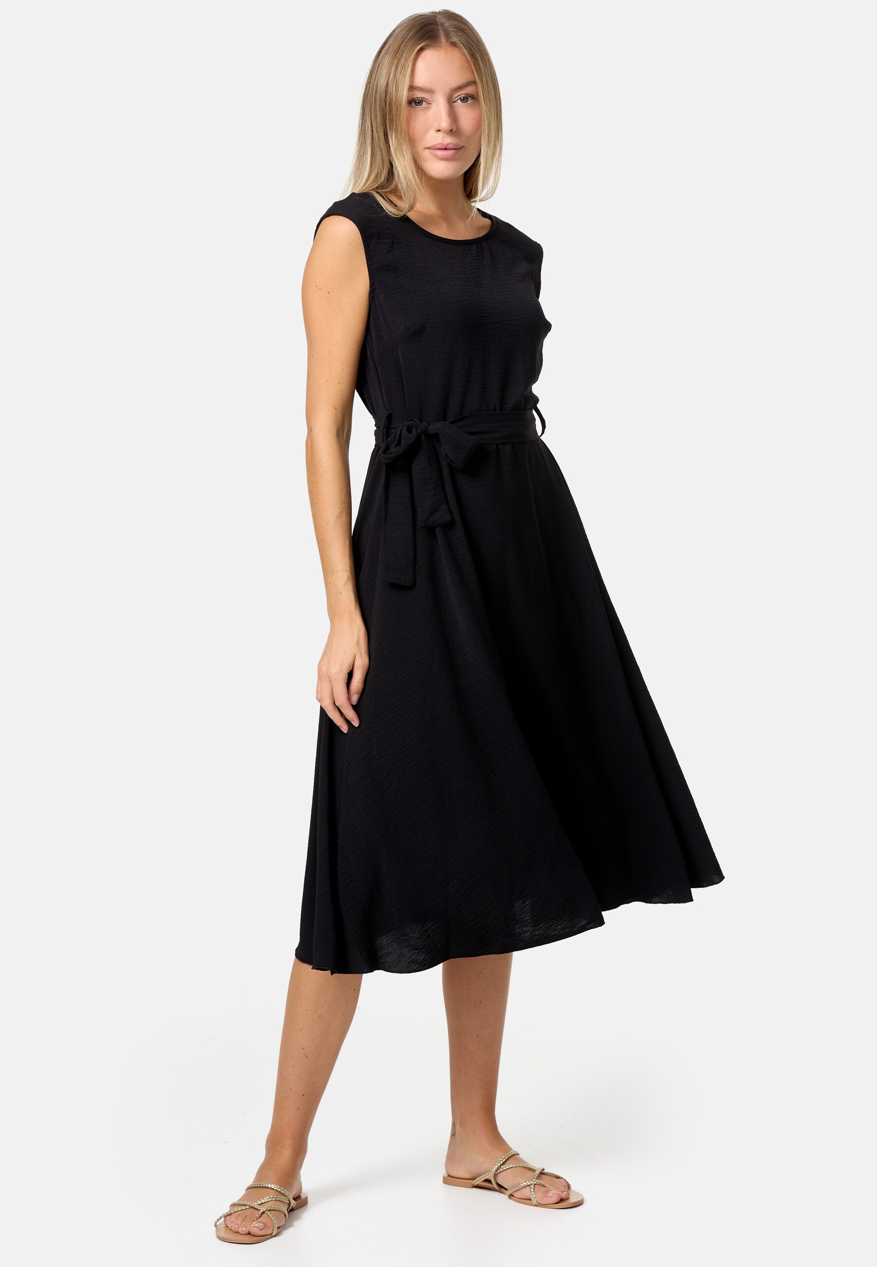 PM SELECTED Damen &Auml;rmelloses Sommerkleid Dress mit Bindeband in Einheitsgr&ouml;&szlig;e PM26 - Bild 1