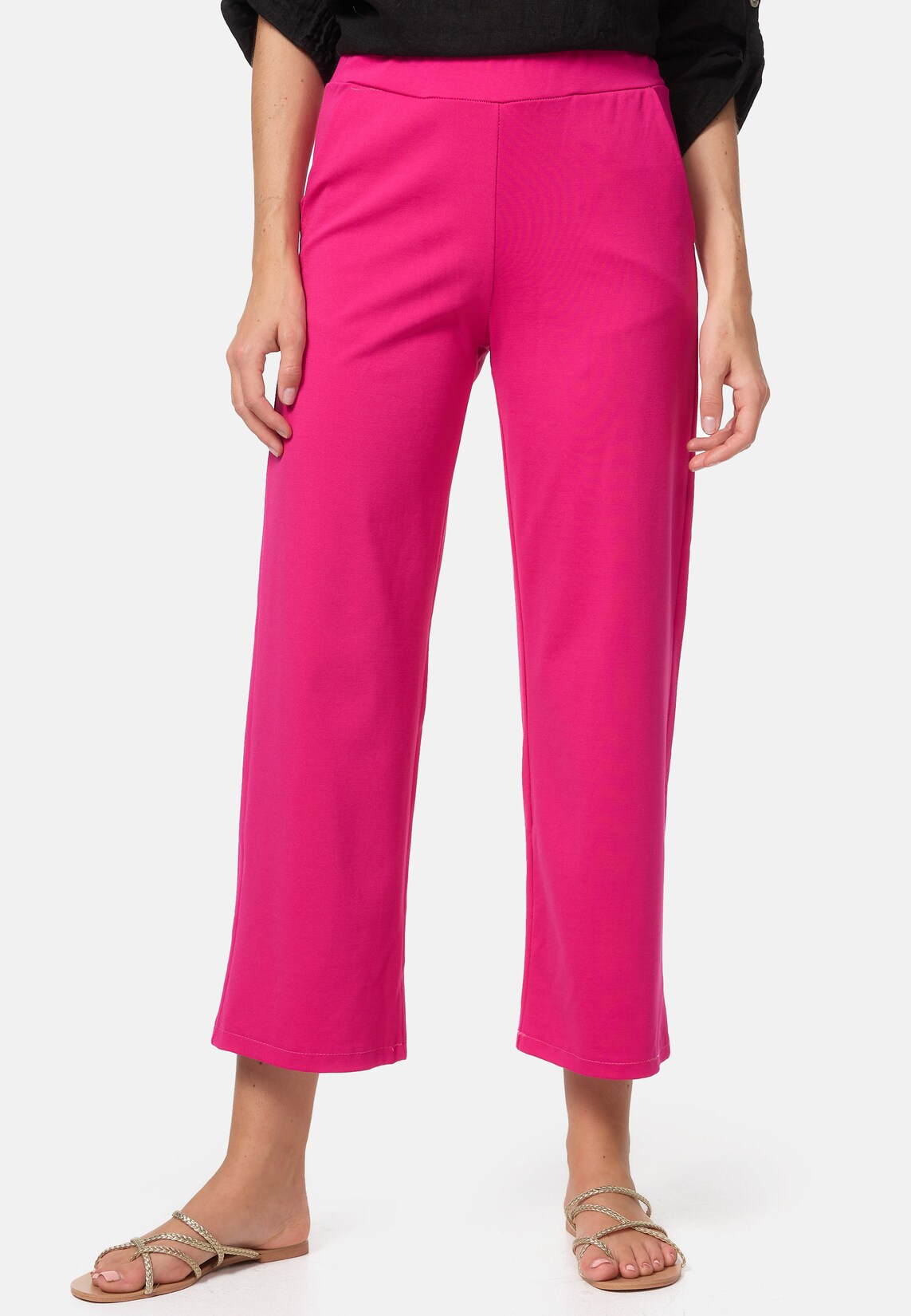 PM SELECTED Damen Legere Freizeithose in 7/8 Länge mit Taschen in Einheitsgröße PM43