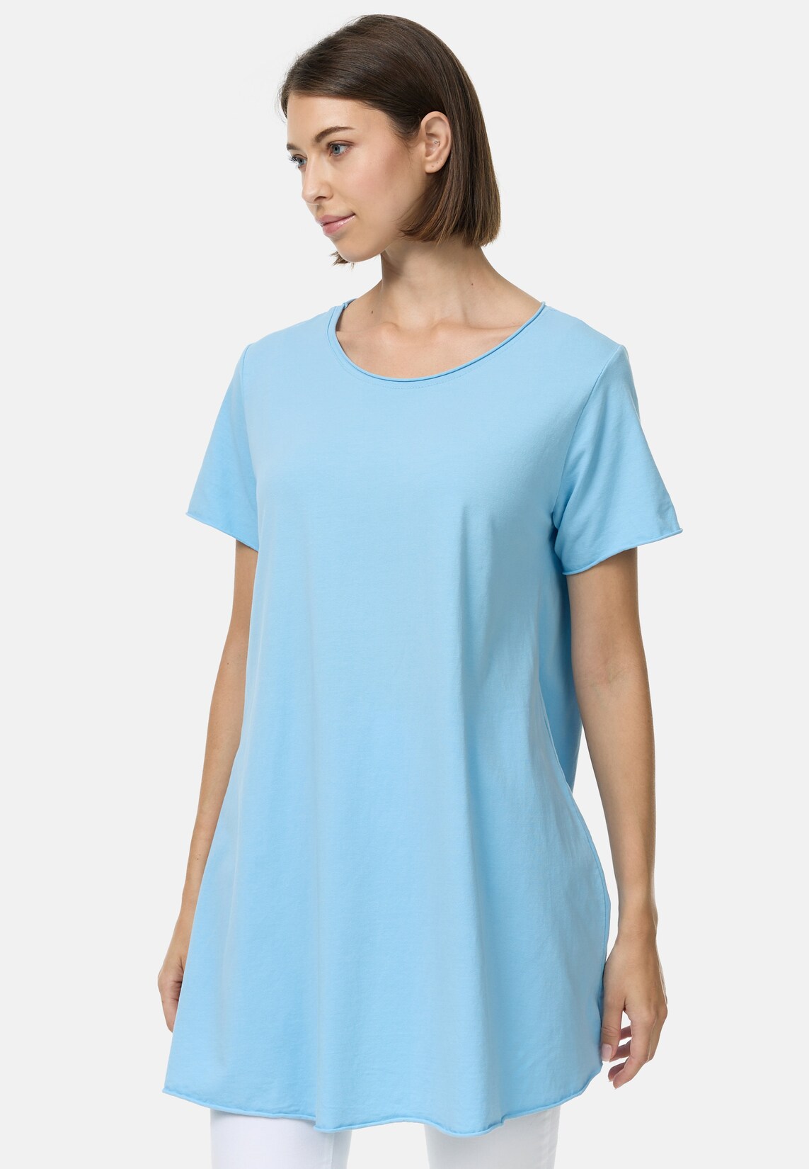 PM SELECTED Damen Ausgestelltes Long T-Shirt in Einheitsgröße PM59