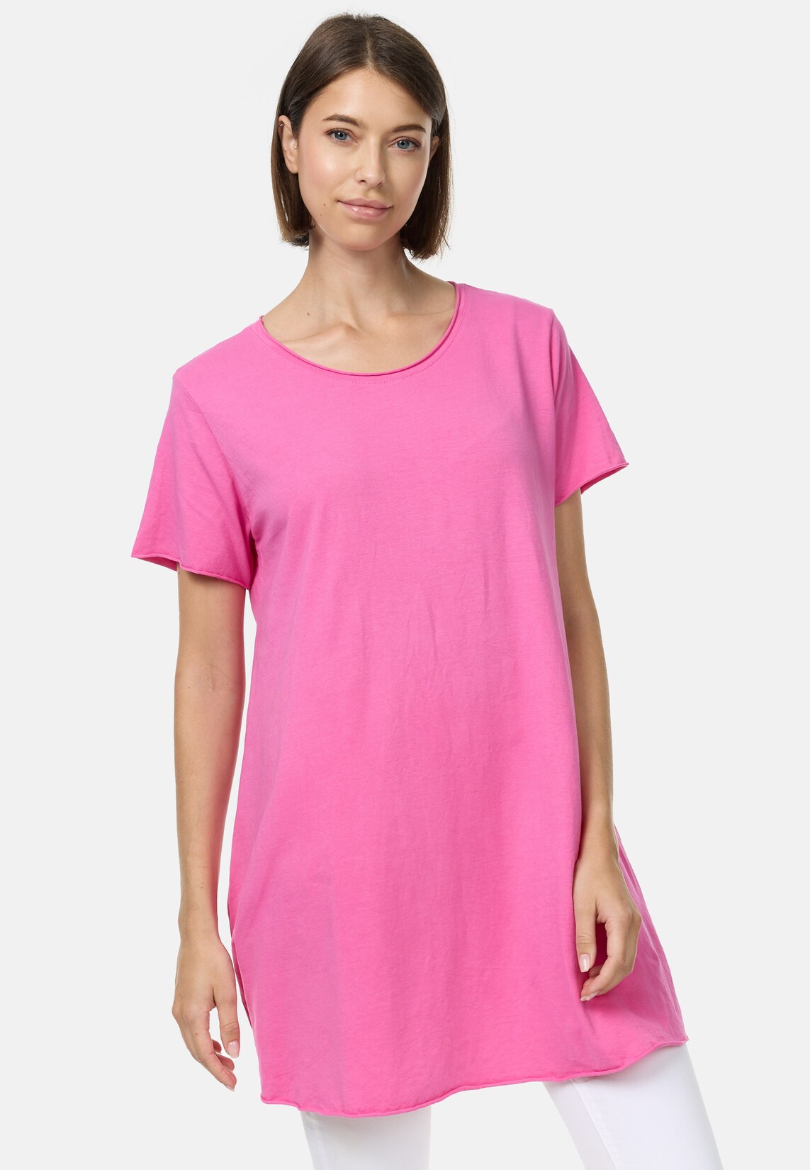 PM SELECTED Damen Ausgestelltes Long T-Shirt in Einheitsgröße PM59