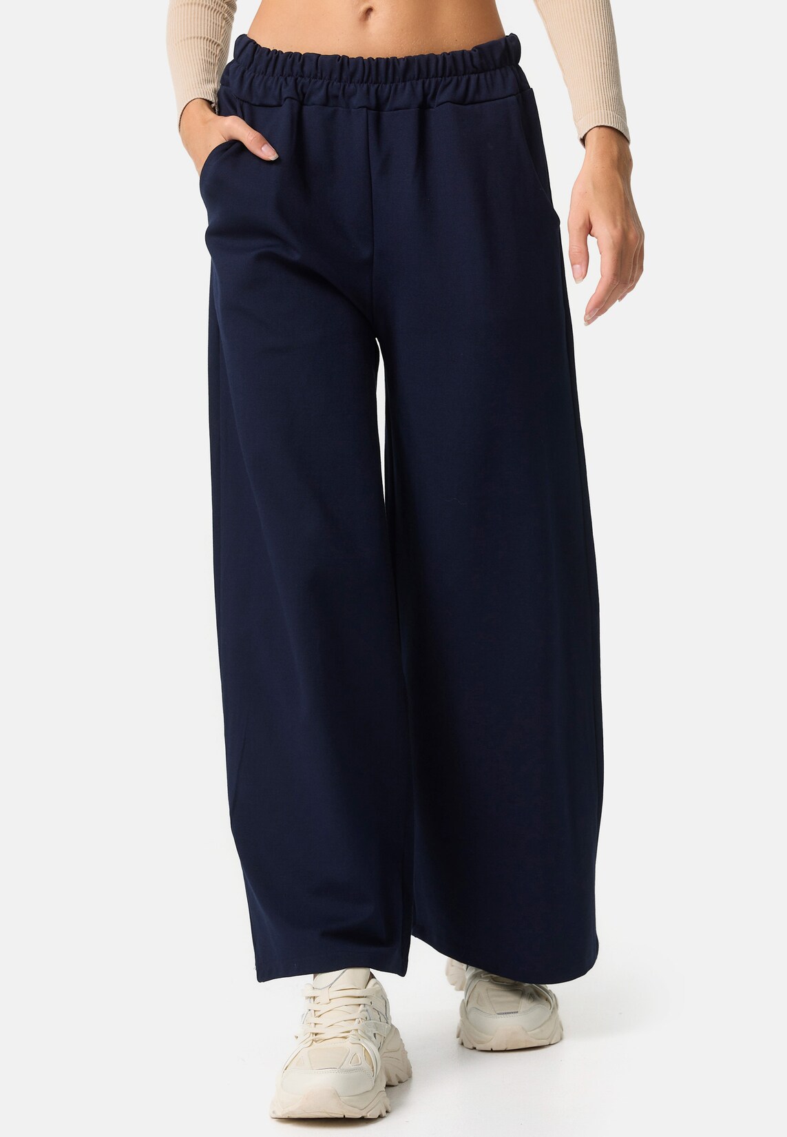 PM SELECTED Damen Stilvolle Marlene Freizeithose mit Taschen in Einheitsgröße PM74