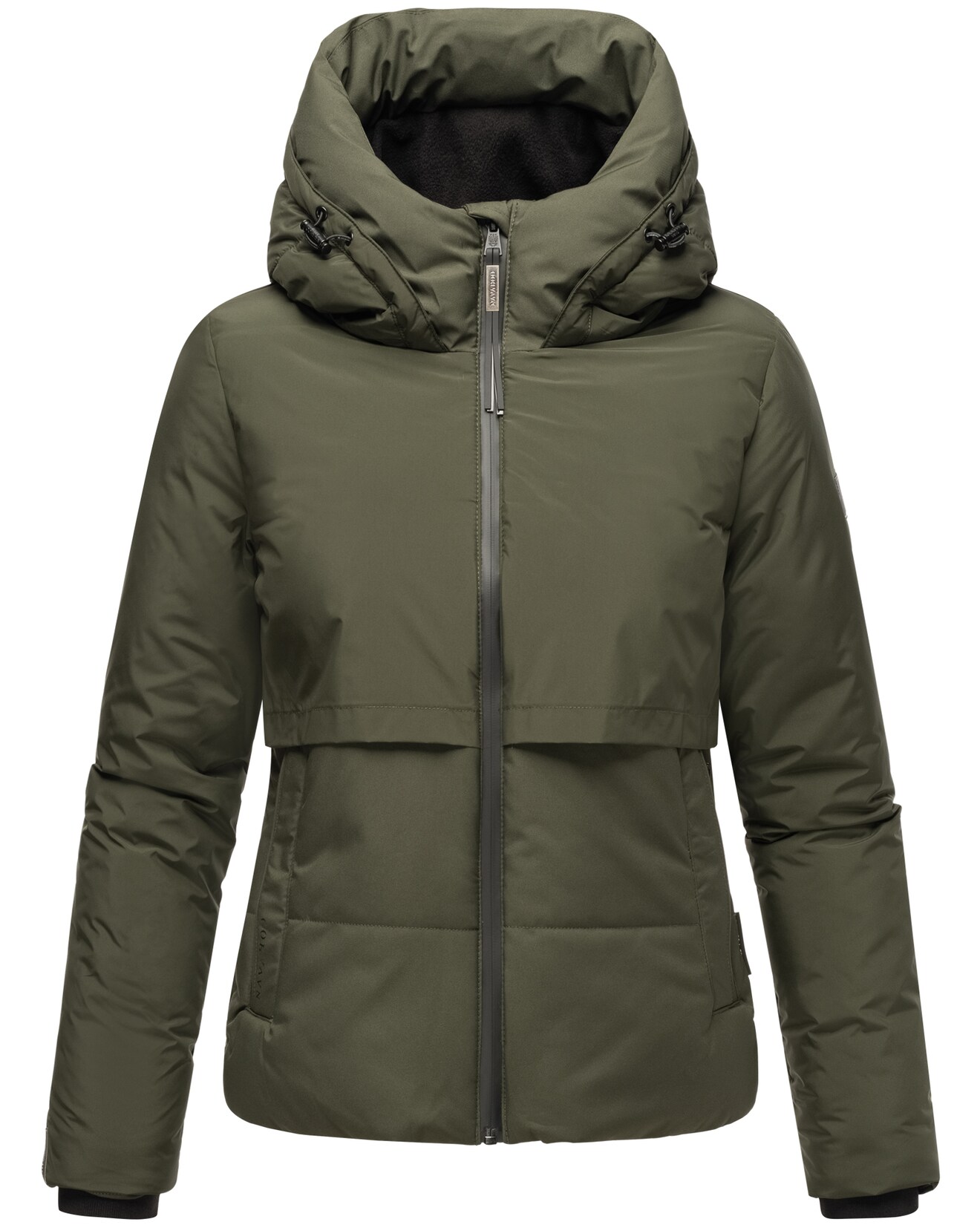 NAVAHOO Damen Winterjacke Recyceltes gefütterte Outdoor Jacke Kapuze & Stehkragen Liebesküken