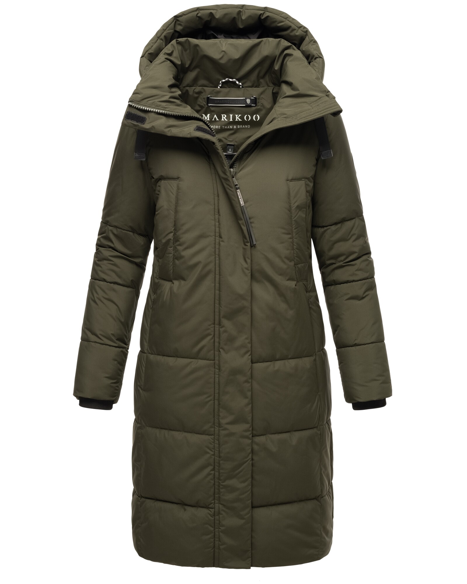 MARIKOO Damen Winter Steppmantel Jacke Parka Recycelt Warm Mantel mit Kapuze & Recyceltes Obermaterial Laryaa - Bild 1