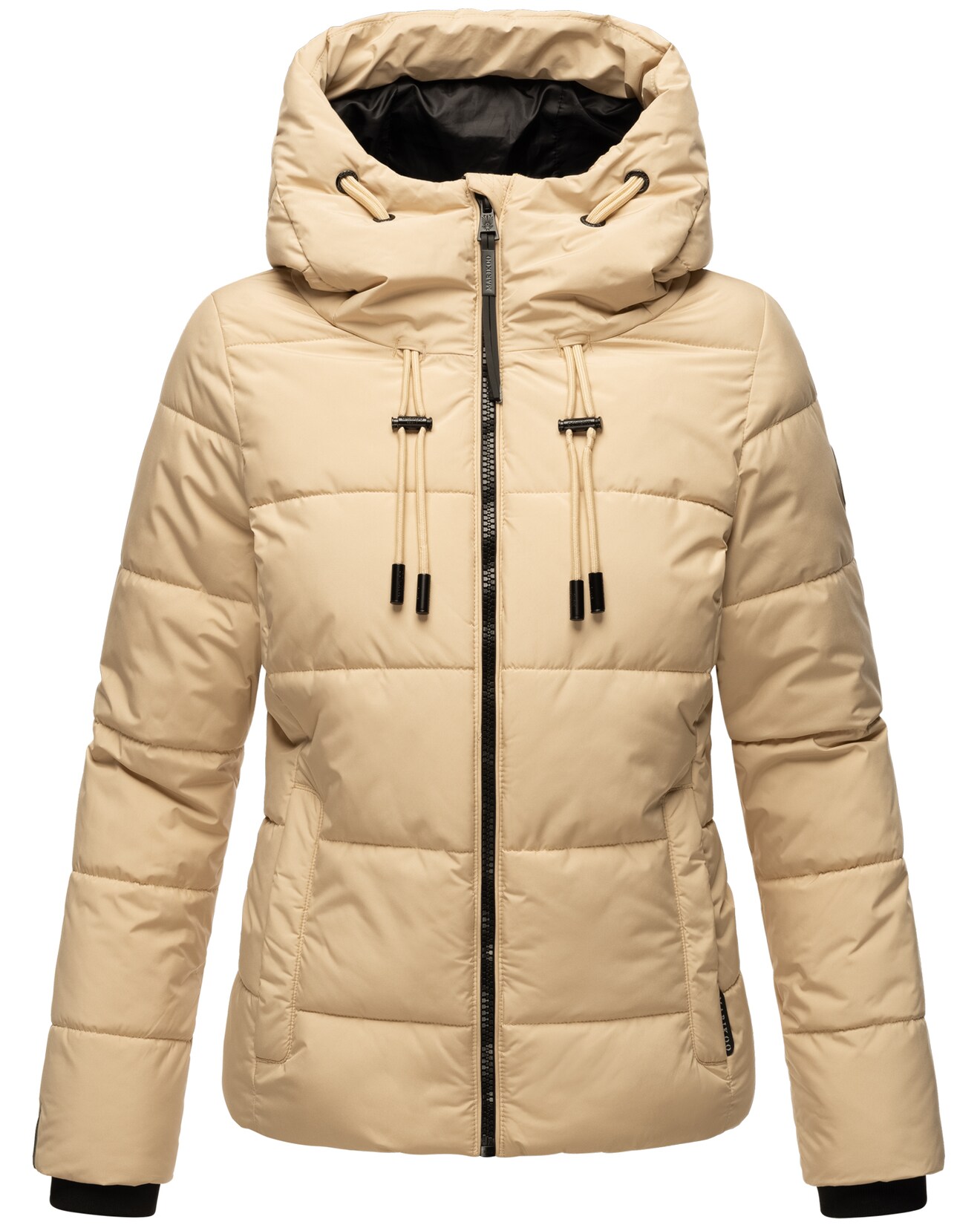 MARIKOO Damen Winter Jacke Übergangsjacke gesteppt Steppjacke warm mit Kapuze Shimoaa