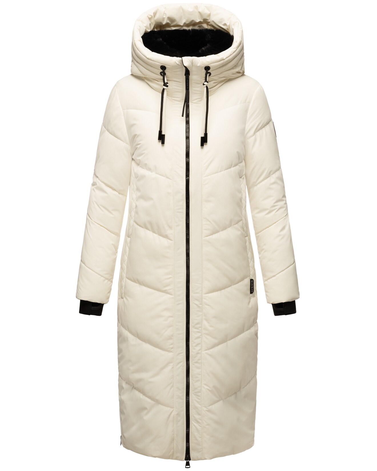 MARIKOO Damen Winter Steppmantel Stepp Jacke Mantel Parka warm mit Kapuze Nadaree