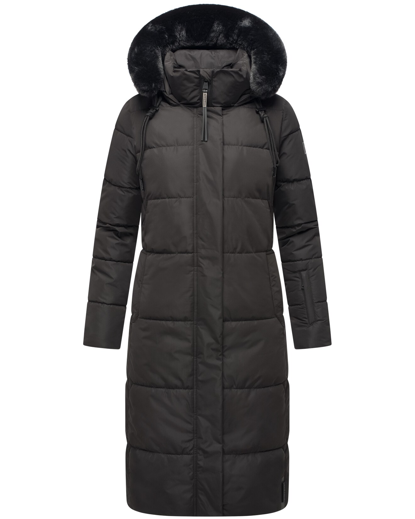 NAVAHOO Damen Winter Steppmantel Stepp Jacke Mantel Parka Mit Warm Kapuze & Recyceltes Obermaterial Blitzliebe