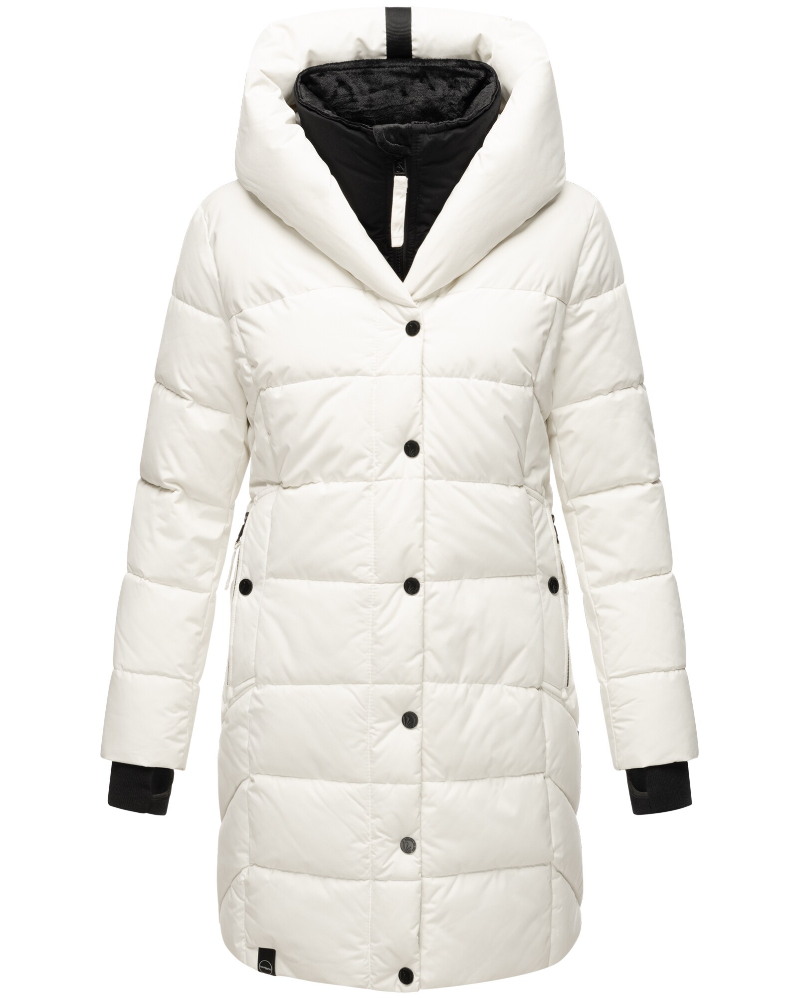 NAVAHOO Damen Winter Steppmantel Stepp Jacke Mantel Parka mit Kapuze Knutschilein - Bild 1