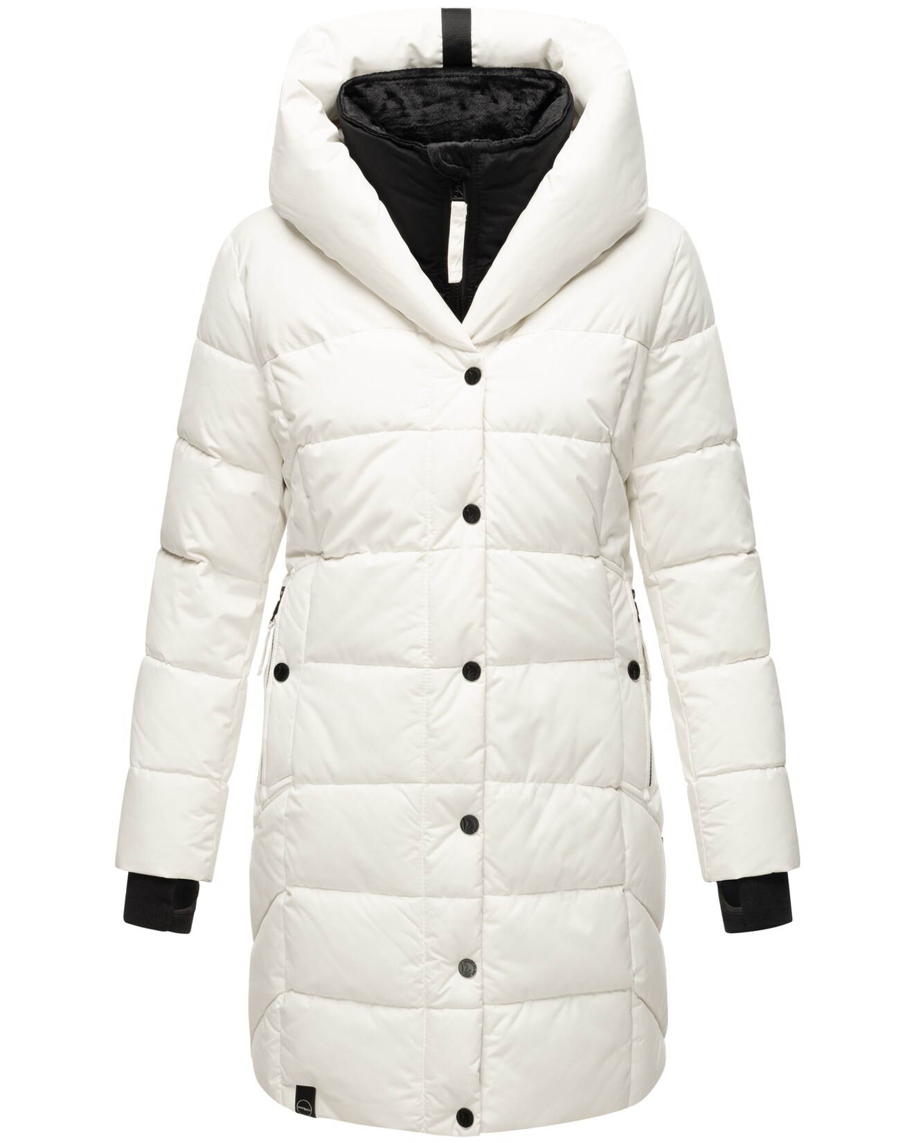 NAVAHOO Damen Winter Steppmantel Stepp Jacke Mantel Parka mit Kapuze Knutschilein