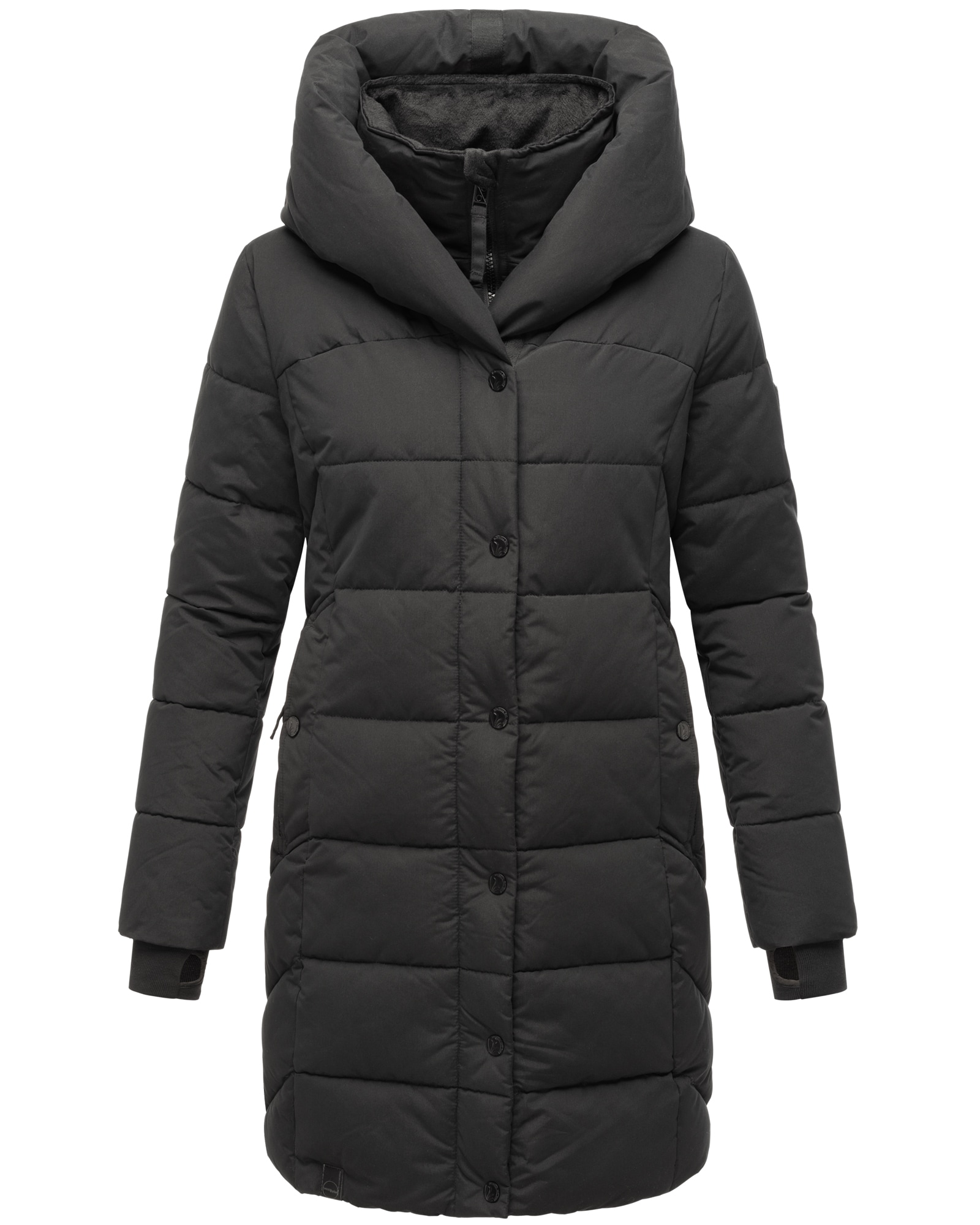 NAVAHOO Damen Winter Steppmantel Stepp Jacke Mantel Parka mit Kapuze Knutschilein - Bild 1