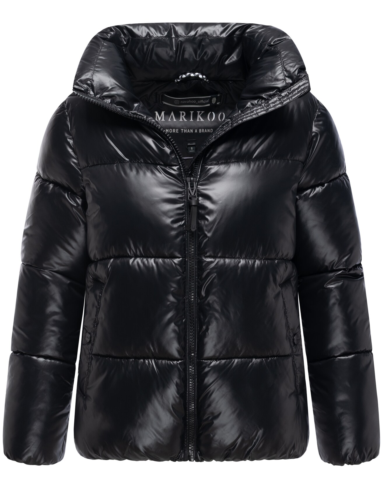 MARIKOO Damen Winter Steppjacke gesteppt Anorak Puffer Jacket Winterjacke hochschließender Kragen & Reißverschluss Hazalee | 04070448059607
