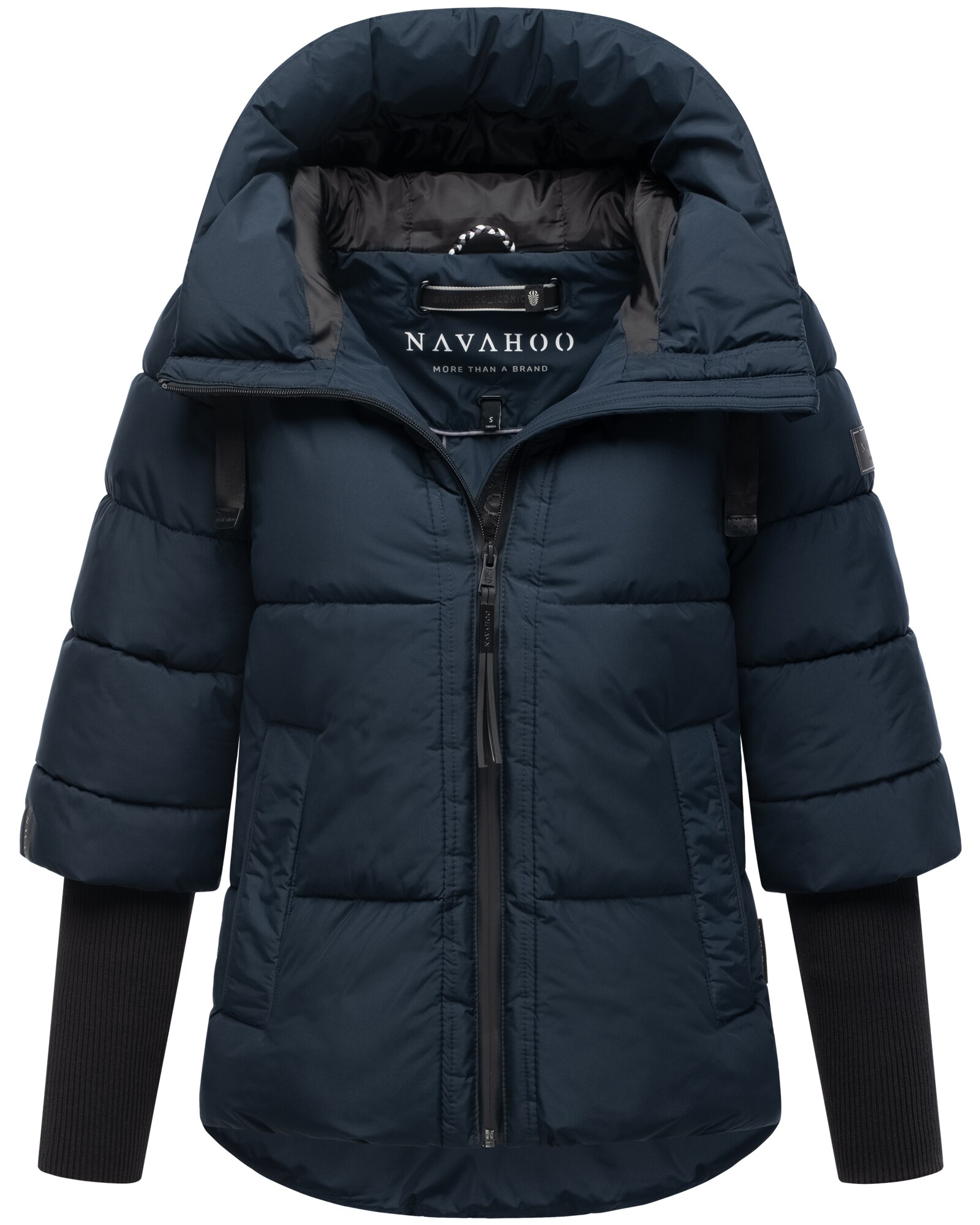 Gefütterte Damen-Winterweste Mit Kapuze – Lange, ärmellose Pufferjacke Mit Reißverschluss & Seitenschlitzen