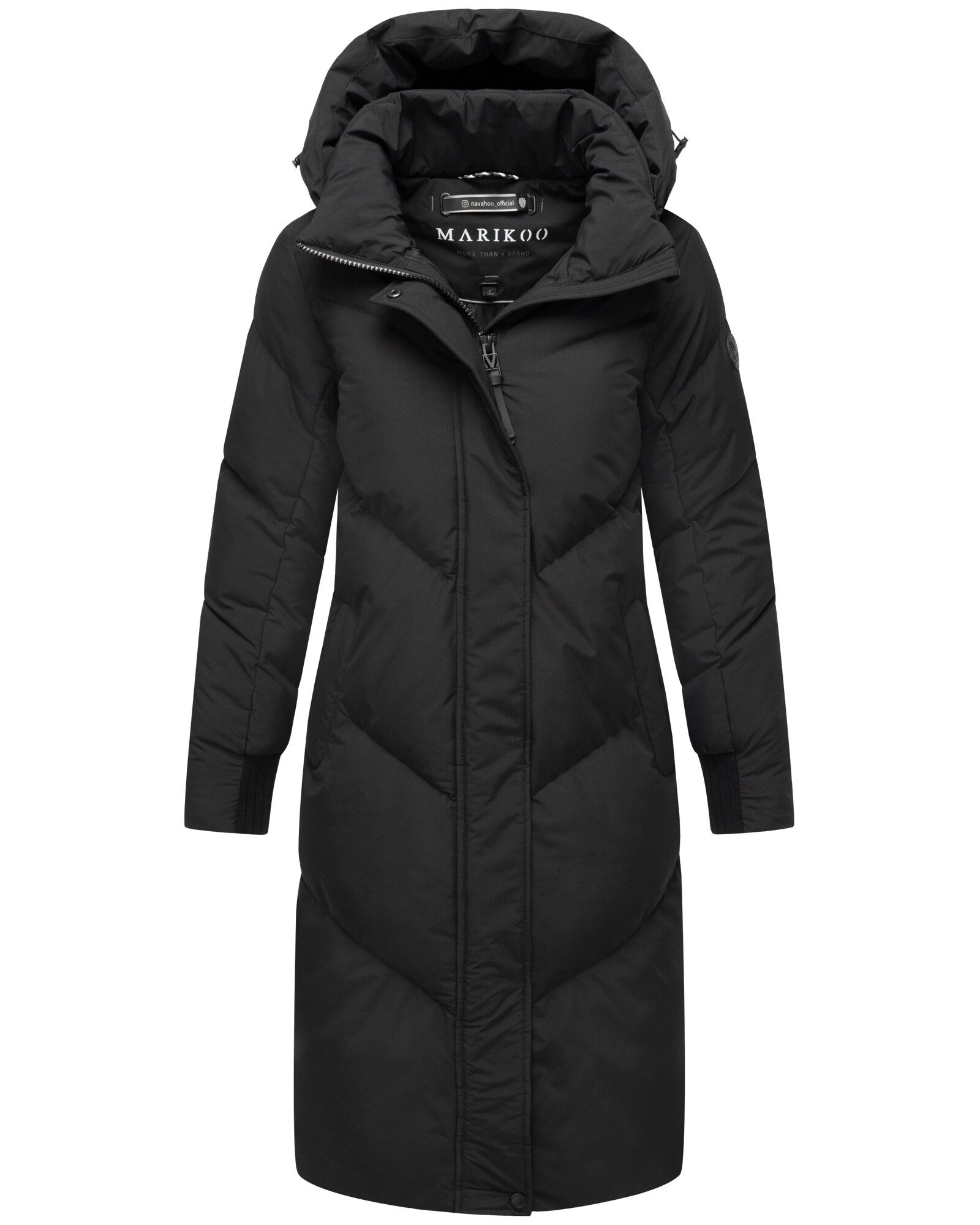 MARIKOO Damen Winter Jacke Steppmantel Parka Mantel Anorak Winterjacke warm gef&uuml;ttert abnehmbarer Kapuze Teonaa - Bild 1