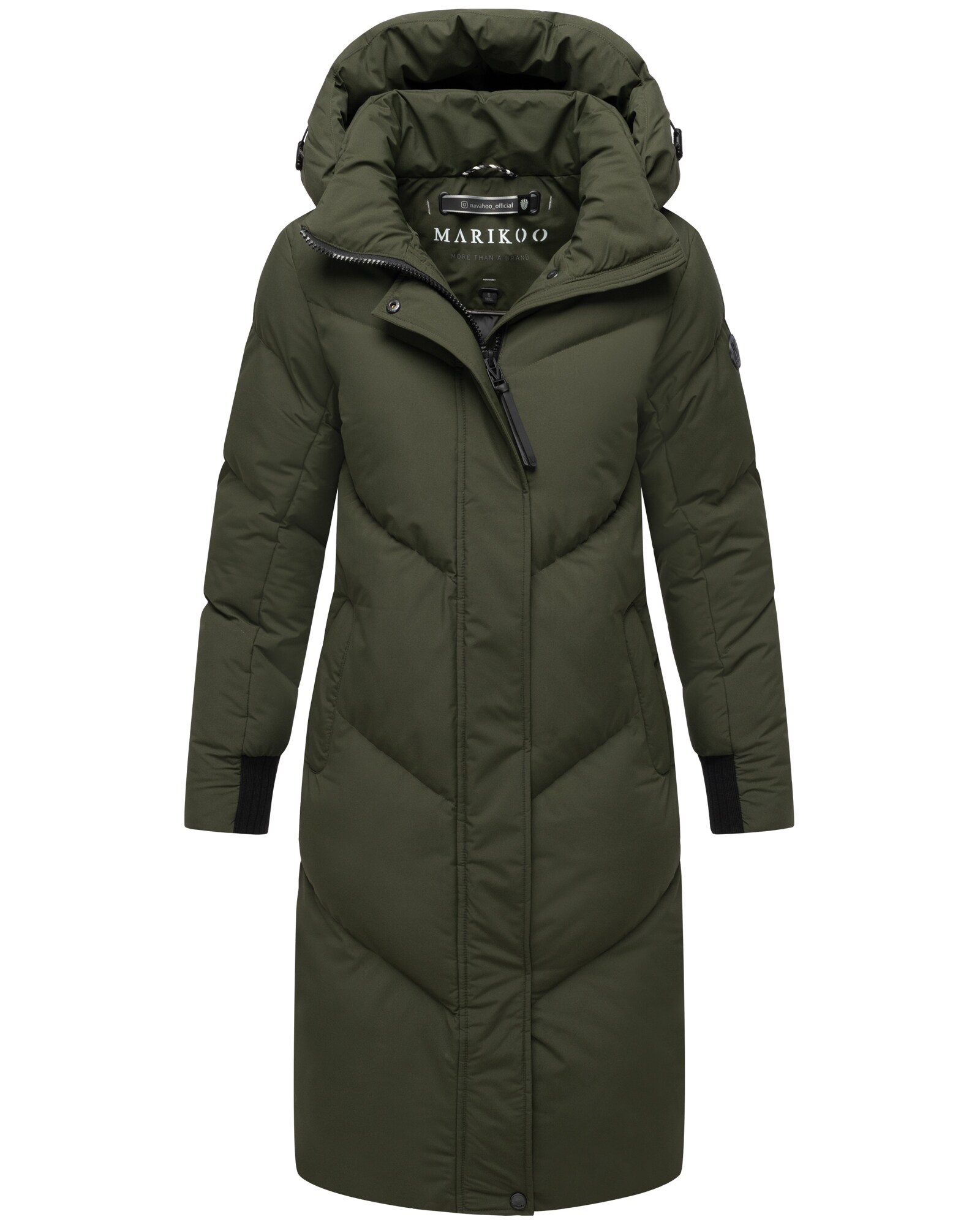MARIKOO Damen Winter Jacke Steppmantel Parka Mantel Anorak Winterjacke warm gef&uuml;ttert abnehmbarer Kapuze Teonaa - Bild 1