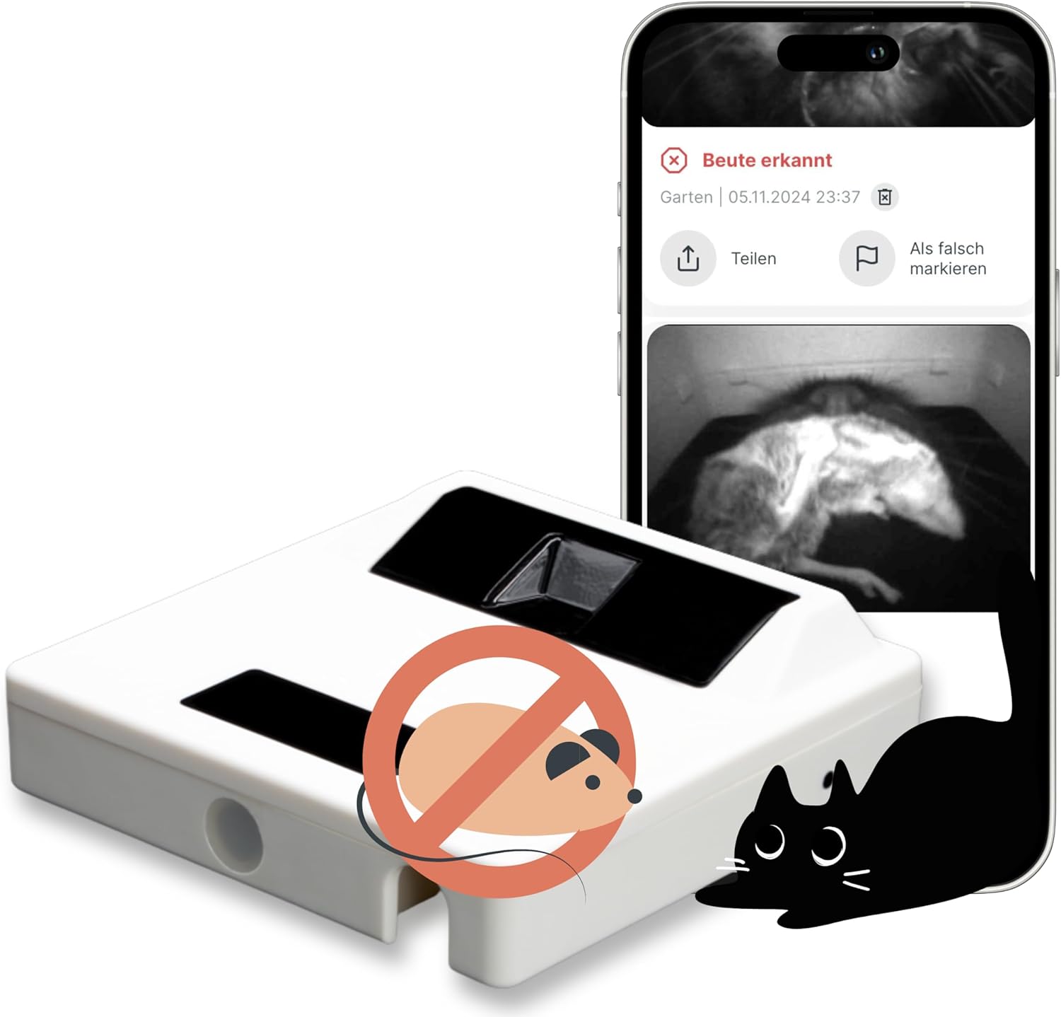 ZeroMOUSE 2.0 &ndash; Mauserkennung: Katzenklappen-Erweiterung f&uuml;r Beute- und Chiperkennung - Bild 1