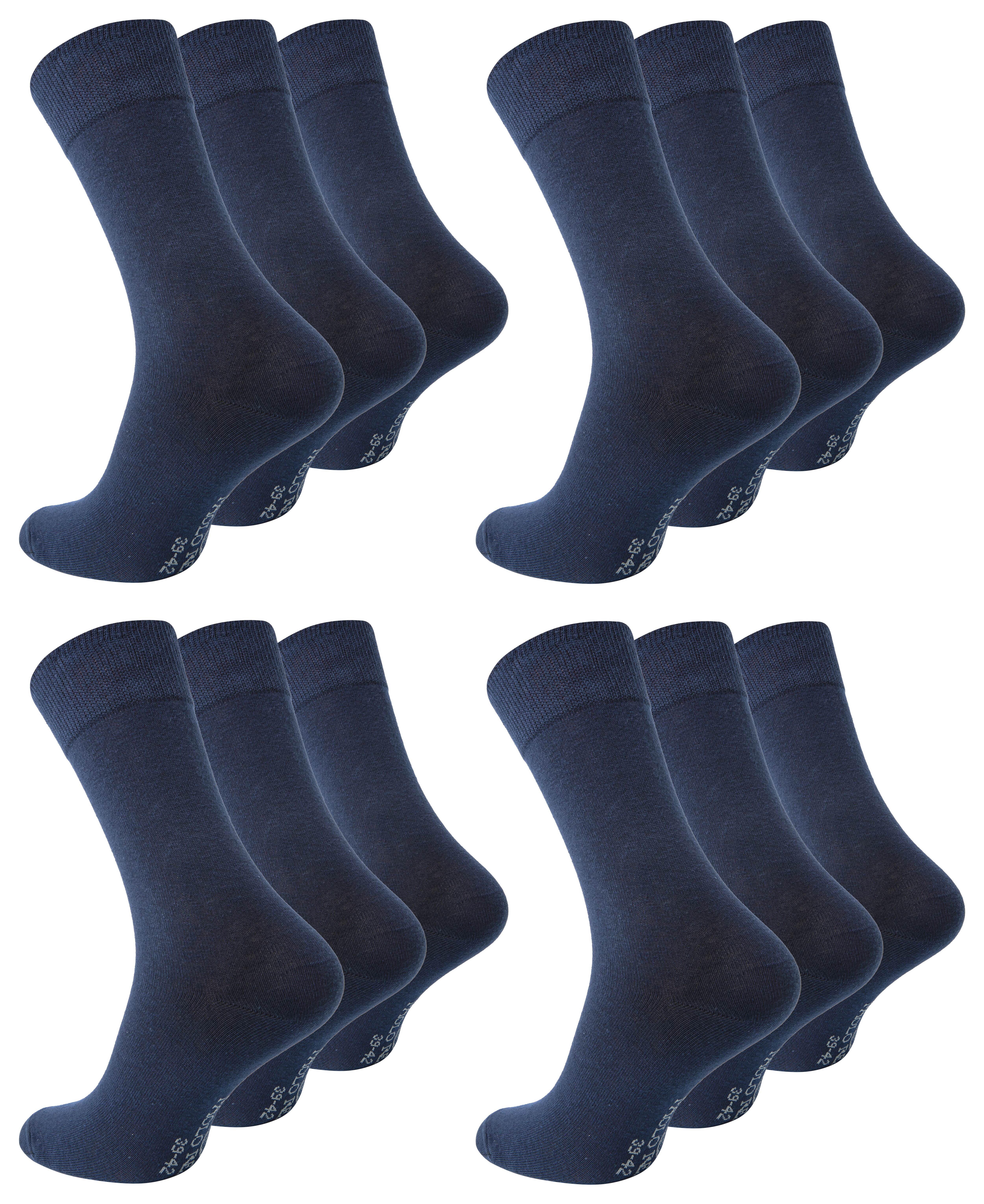 Paolo Renzo&reg; Business Socken 12 Paar - Gr&ouml;&szlig;e 43/46 - Marineblau - Bild 1